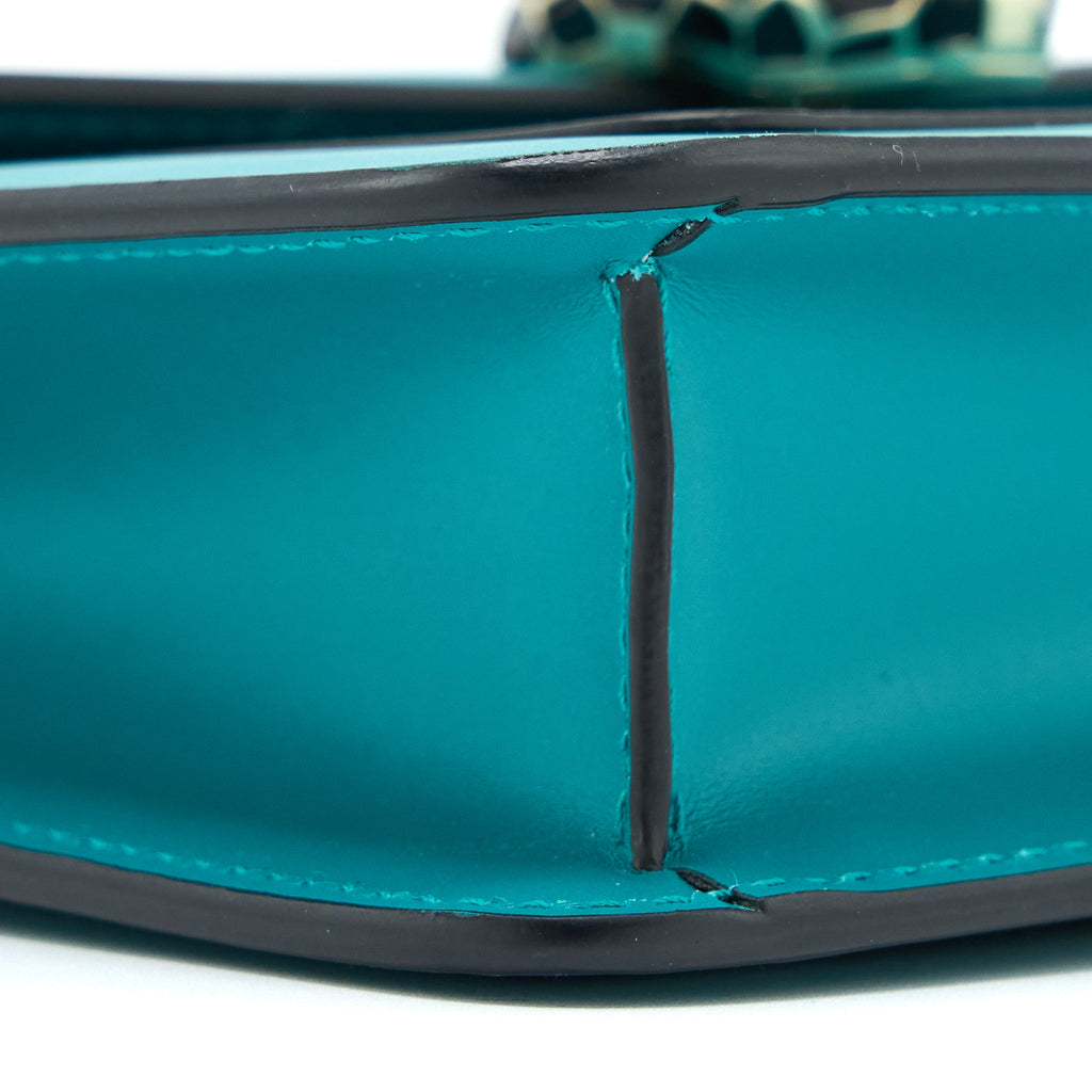 BVLGARI SERPENTI FOREVER CROSSBODY BAG CALFSKIN GREEN LGHW