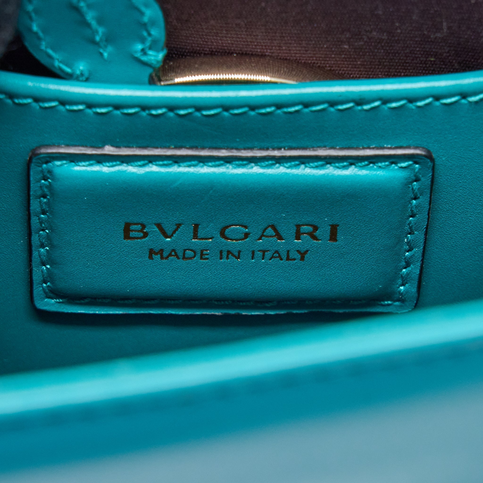 BVLGARI SERPENTI FOREVER CROSSBODY BAG CALFSKIN GREEN LGHW