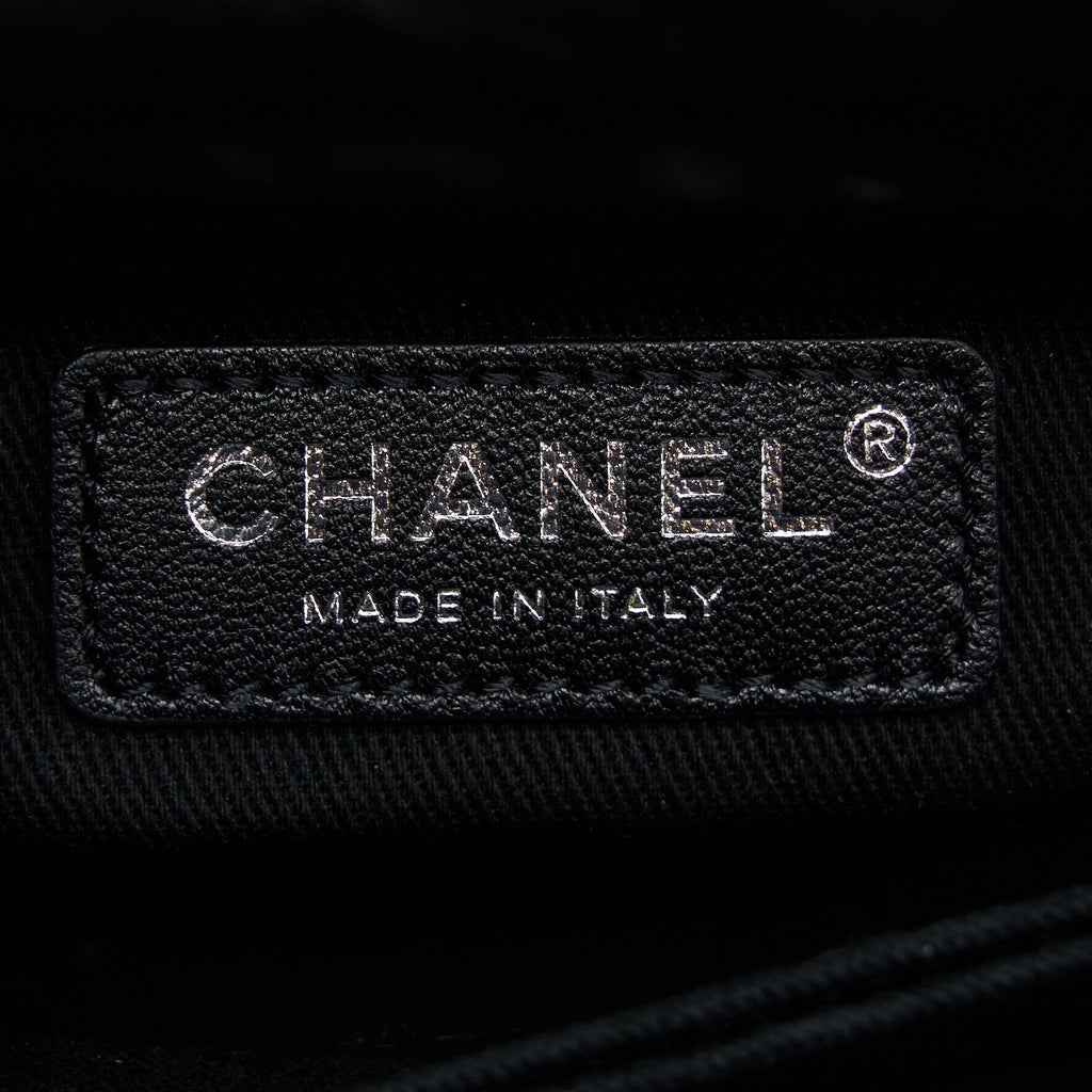 CHANEL SMALL COCO HANDLE AGED CALFSKIN SO BLACK WITH BLACK HARDWARE