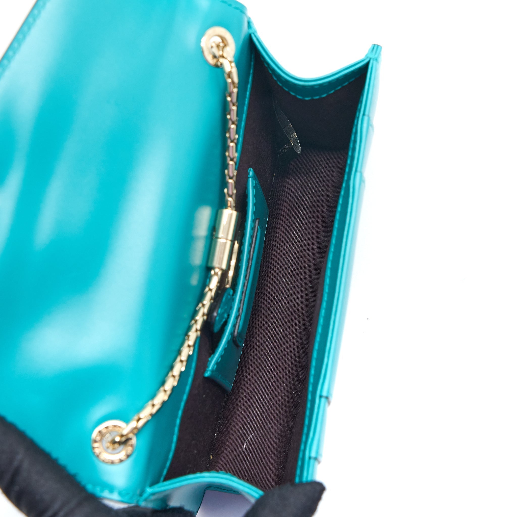 BVLGARI SERPENTI FOREVER CROSSBODY BAG CALFSKIN GREEN LGHW