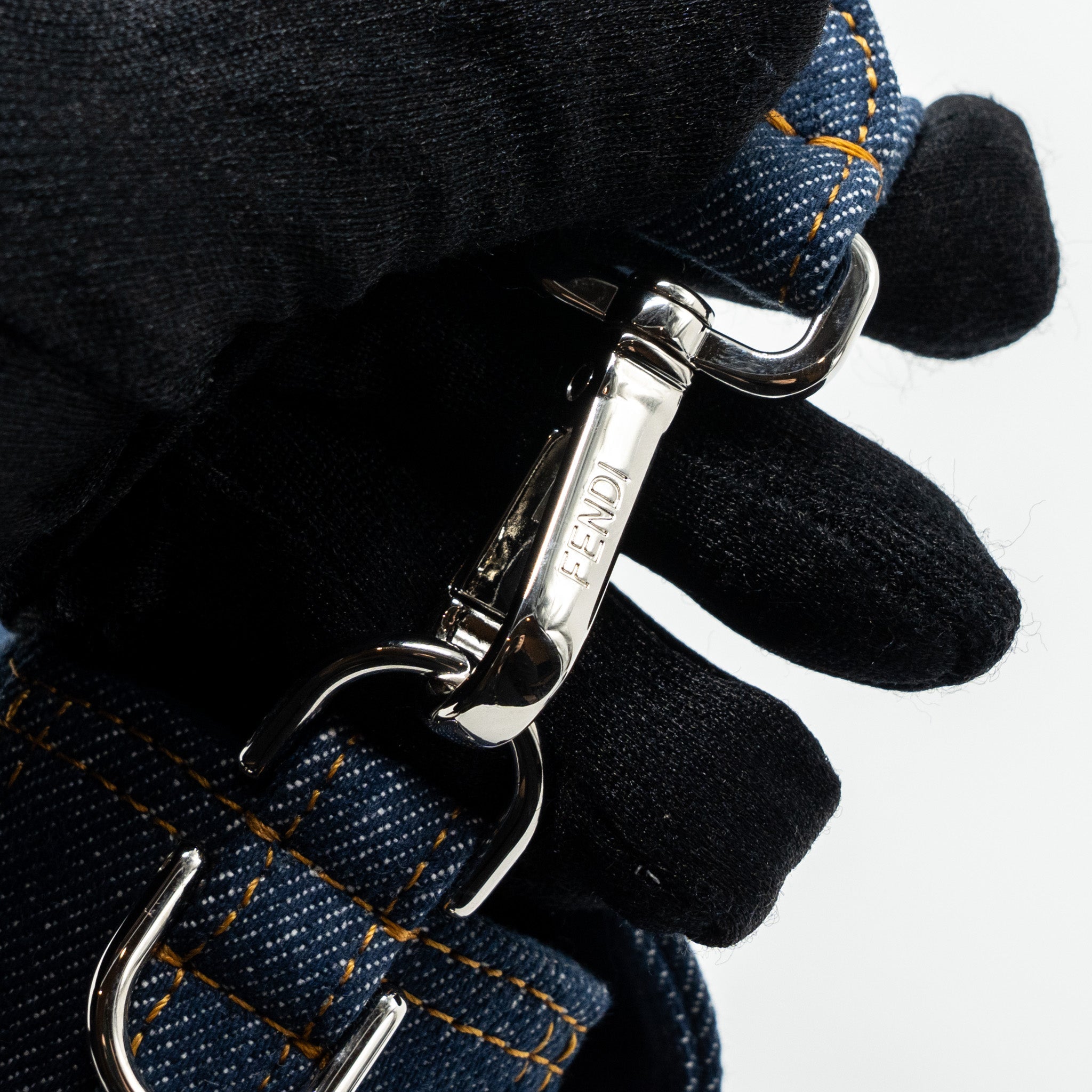 FENDI BAGUETTE DENIM BLUE SHW