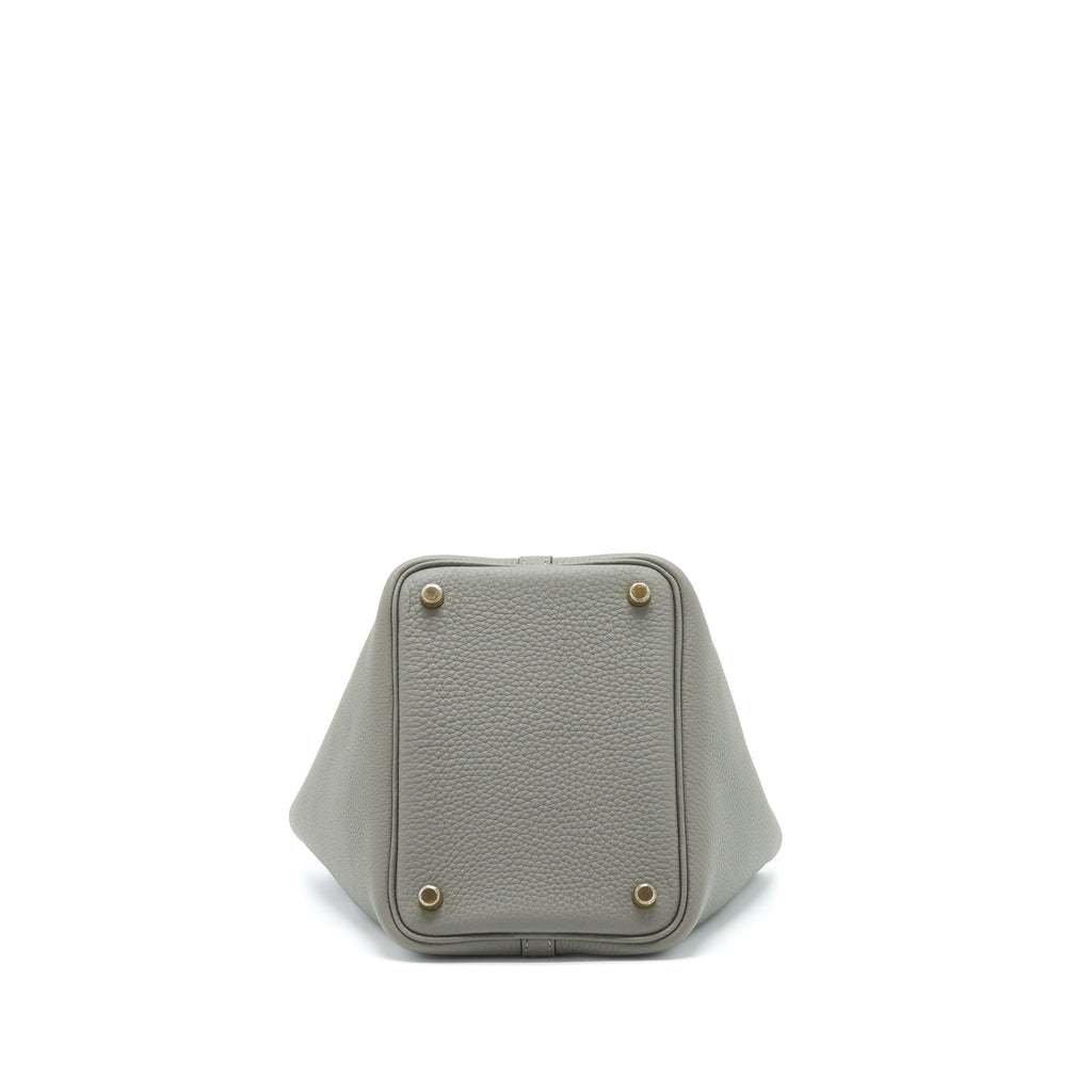 Hermes Picotin 18 Lock Bag Gris Meyer GHW