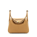 HERMES LINDY 26 CLEMENCE LEATHER 4B BISCUIT