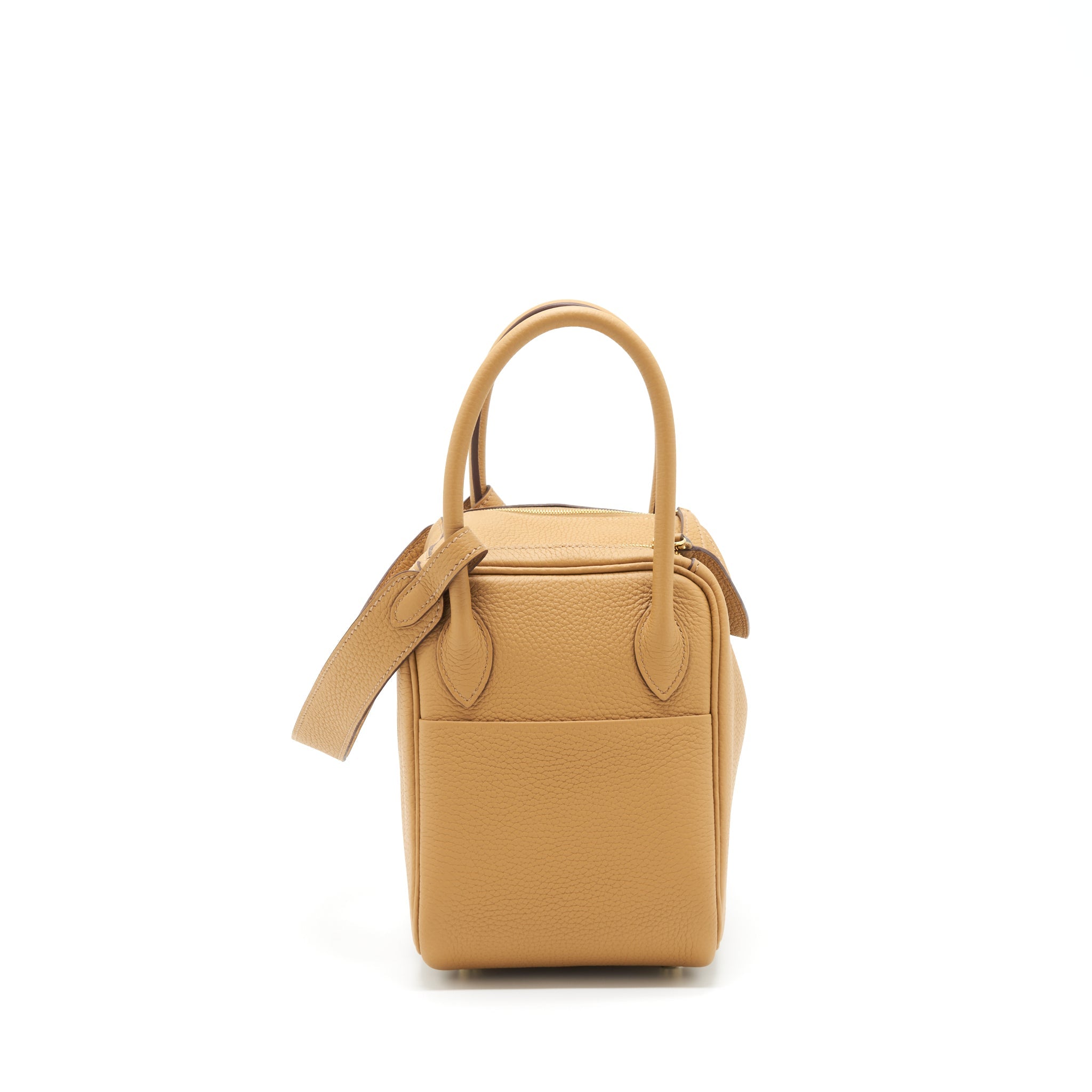 HERMES LINDY 26 CLEMENCE LEATHER 4B BISCUIT