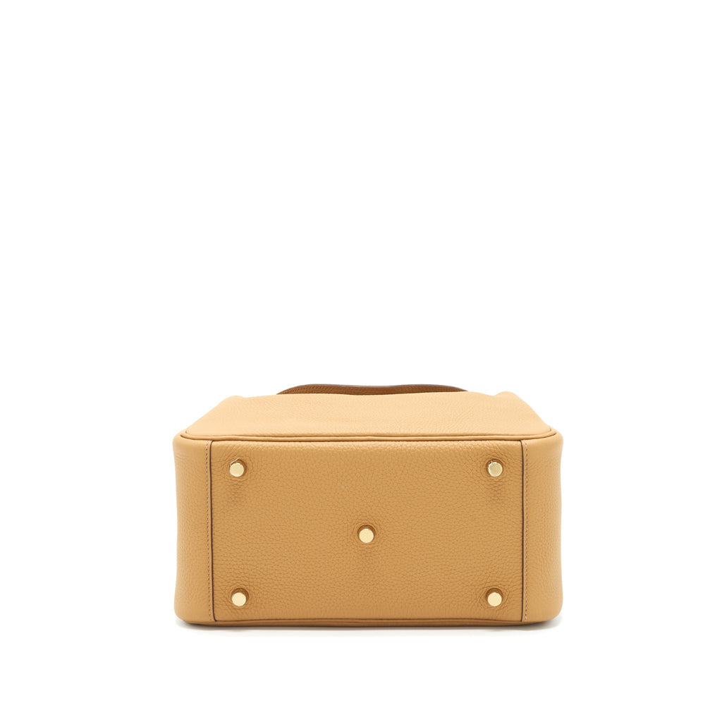 HERMES LINDY 26 CLEMENCE LEATHER 4B BISCUIT