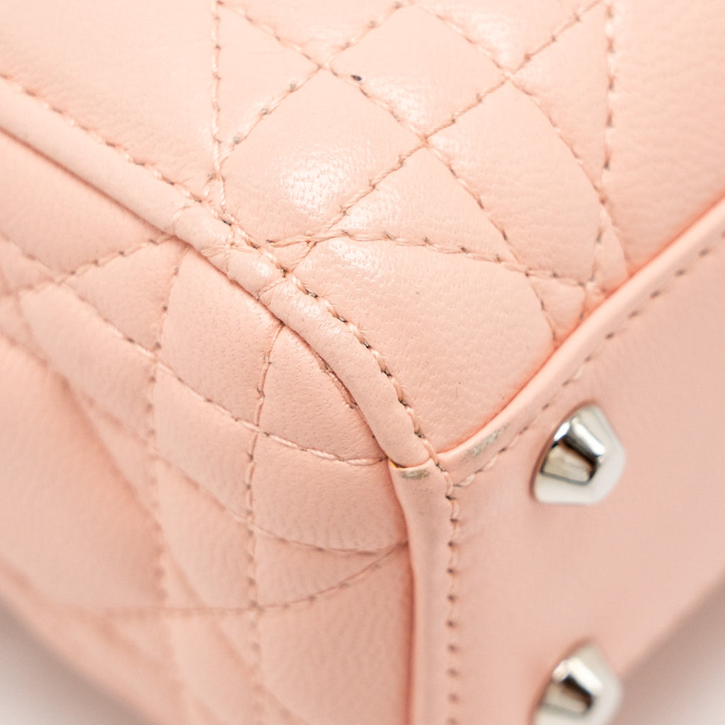 DIOR MINI LADY DIOR LAMBSKIN LIGHT PINK SHW