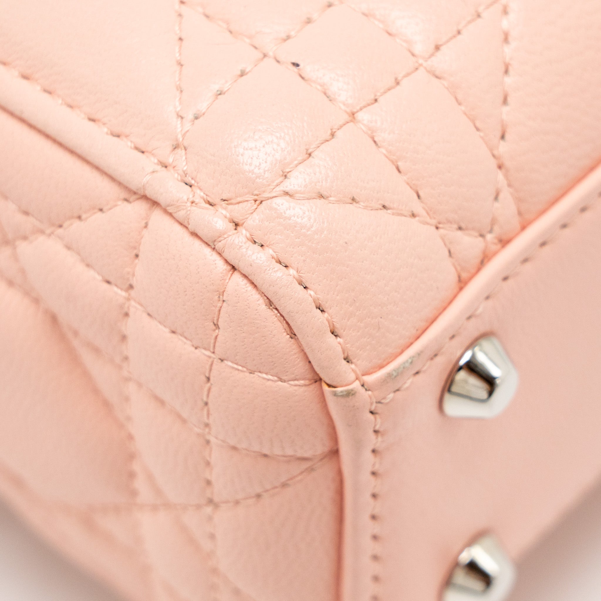 DIOR MINI LADY DIOR LAMBSKIN LIGHT PINK SHW