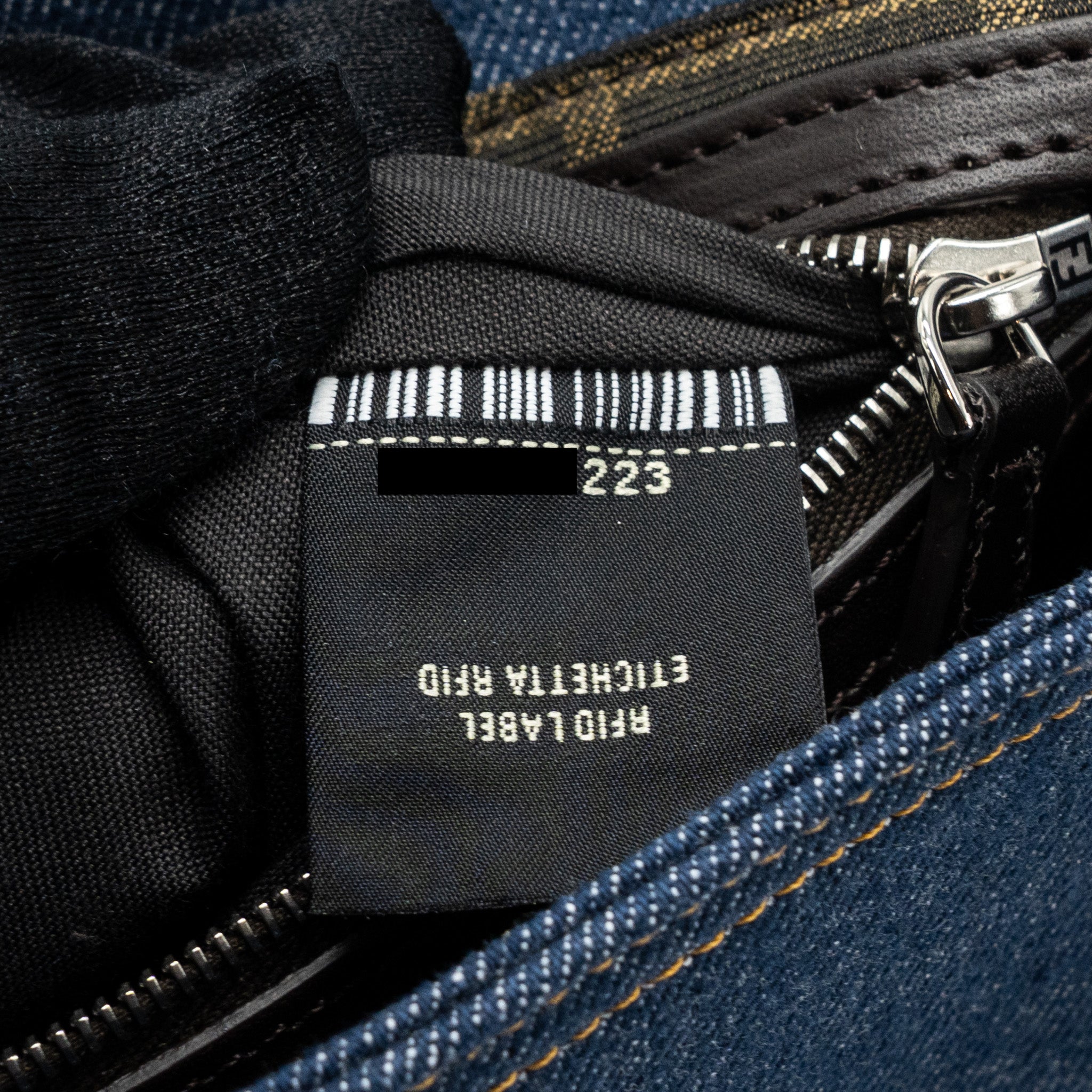FENDI BAGUETTE DENIM BLUE SHW