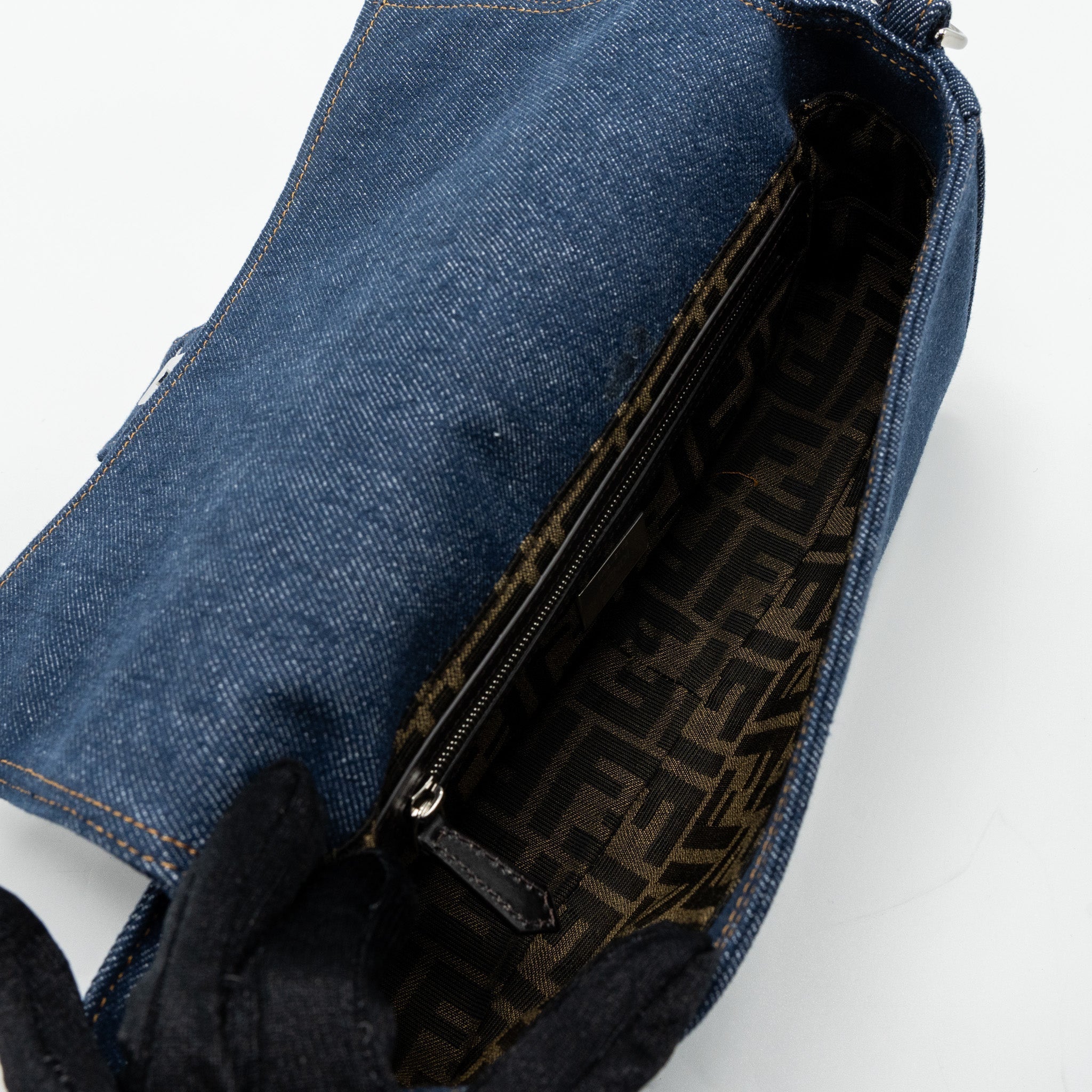 FENDI BAGUETTE DENIM BLUE SHW