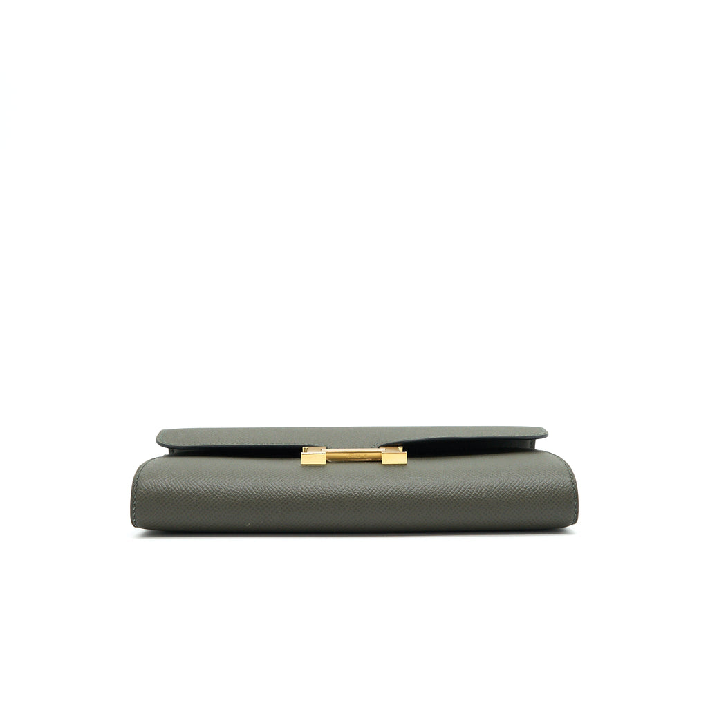 Hermes Constance To Go C6 Vert De Gris GHW