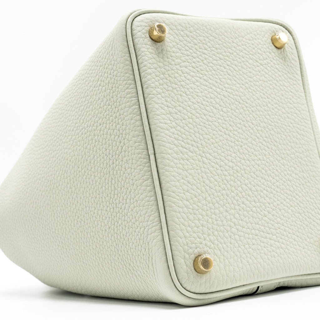 HERMES PICOTIN 18 LOCK BAG CLEMENCE GRIS NEVE GHW