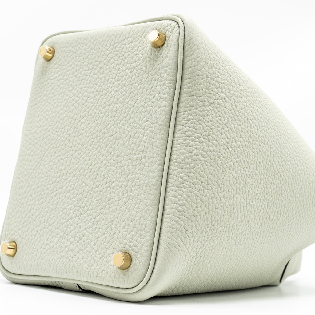 HERMES PICOTIN 18 LOCK BAG CLEMENCE GRIS NEVE GHW
