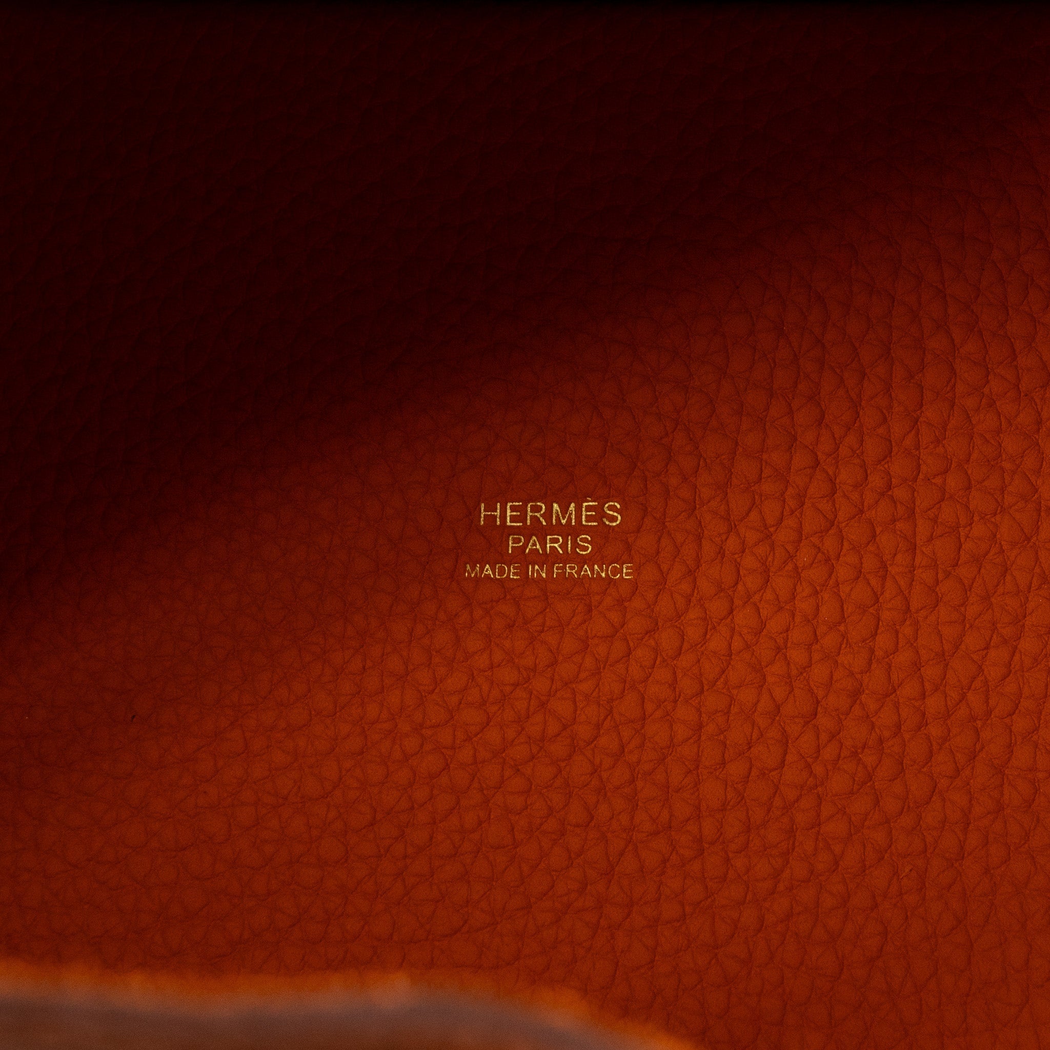 HERMES PICOTIN 18 CLEMENCE 93 ORANGE GHW