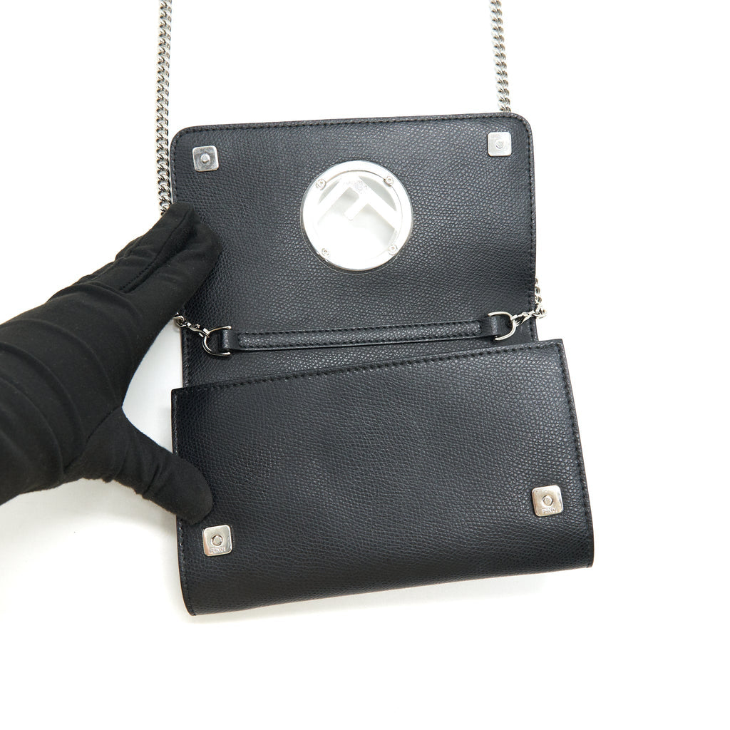 FENDI WALLET ON CHAIN BLACK SHW