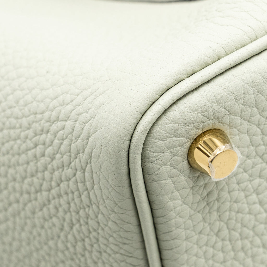 HERMES PICOTIN 18 LOCK BAG CLEMENCE GRIS NEVE GHW
