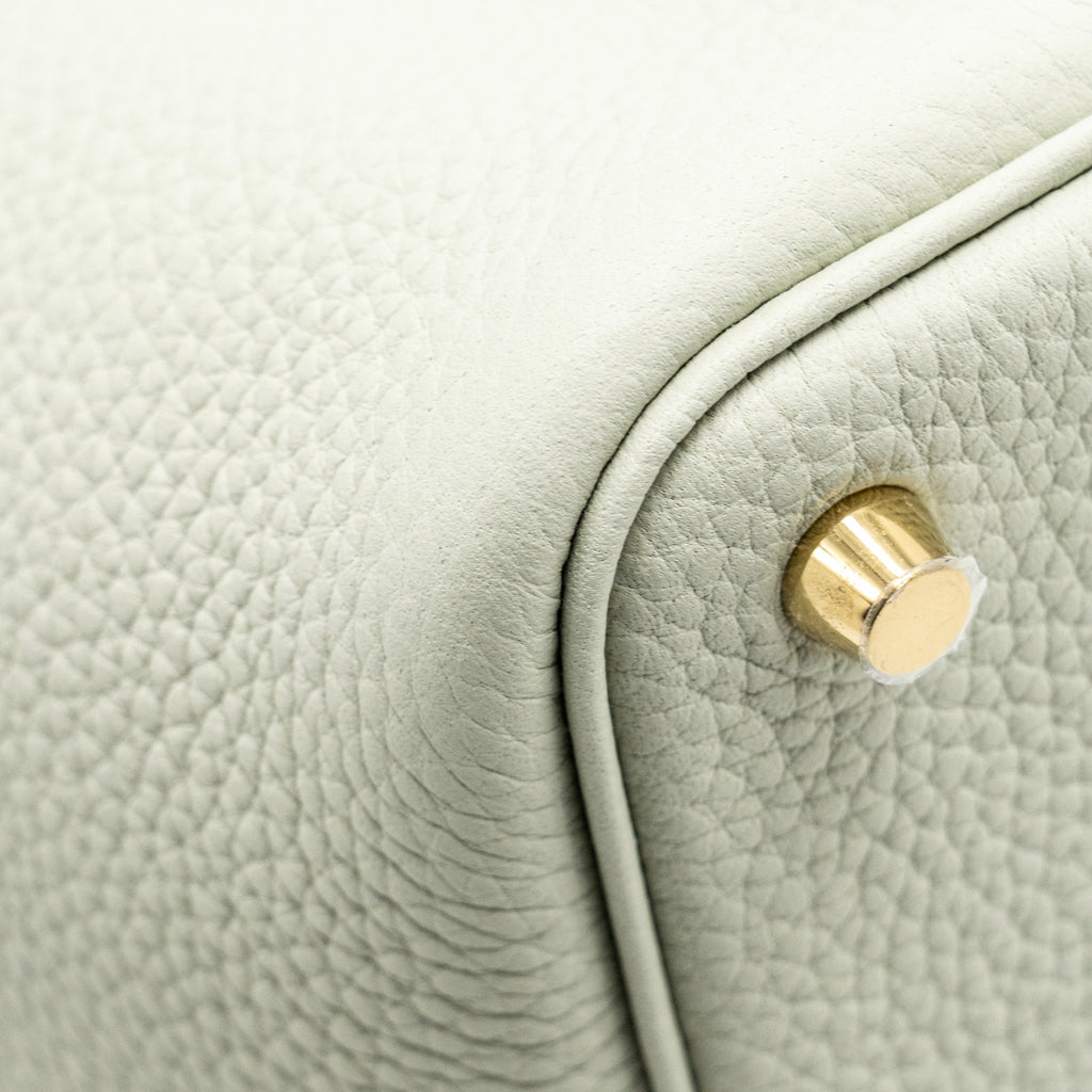 HERMES PICOTIN 18 LOCK BAG CLEMENCE GRIS NEVE GHW