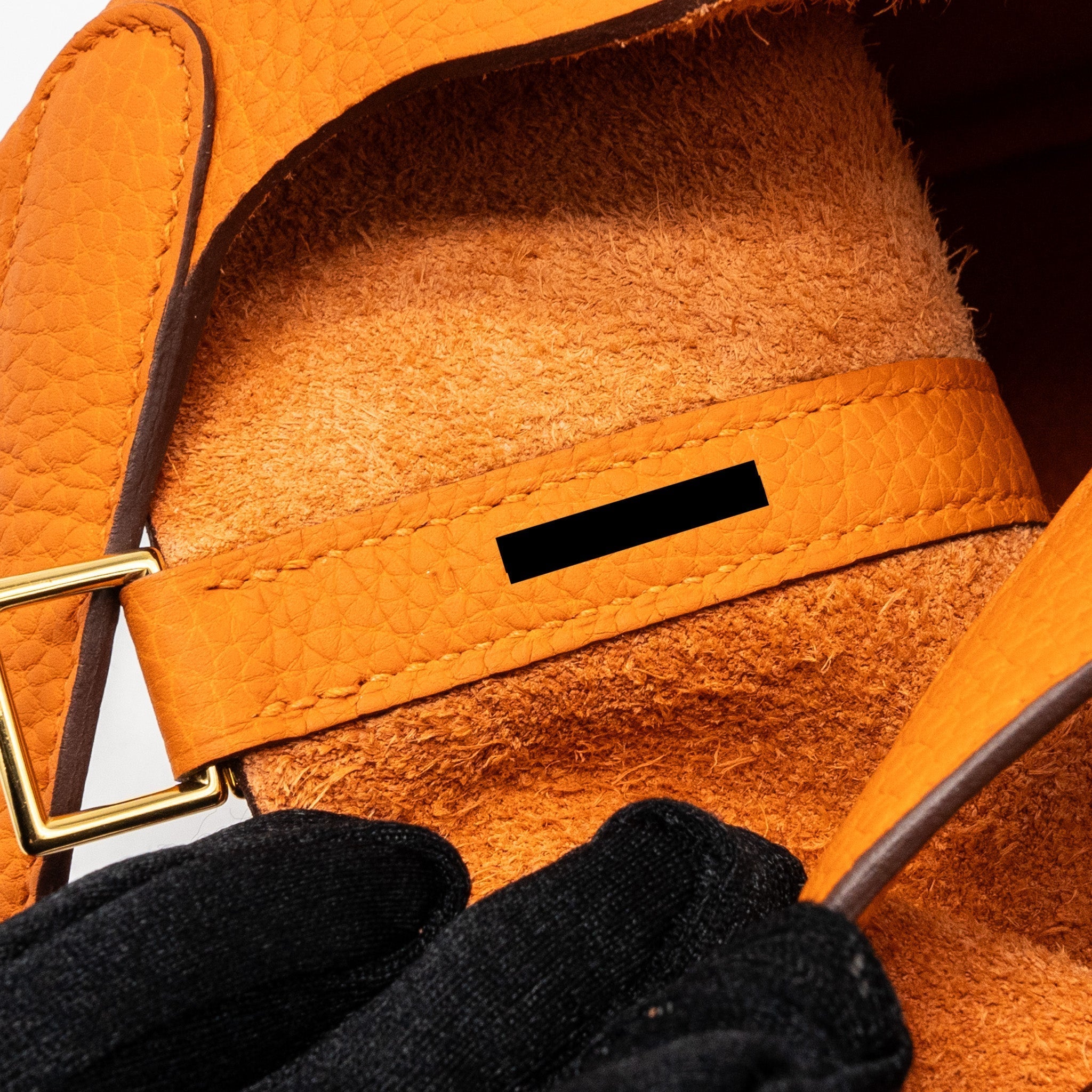HERMES PICOTIN 18 CLEMENCE 93 ORANGE GHW
