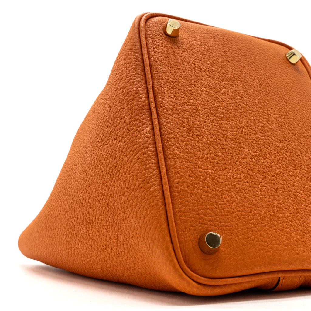 HERMES PICOTIN 18 CLEMENCE 93 ORANGE GHW