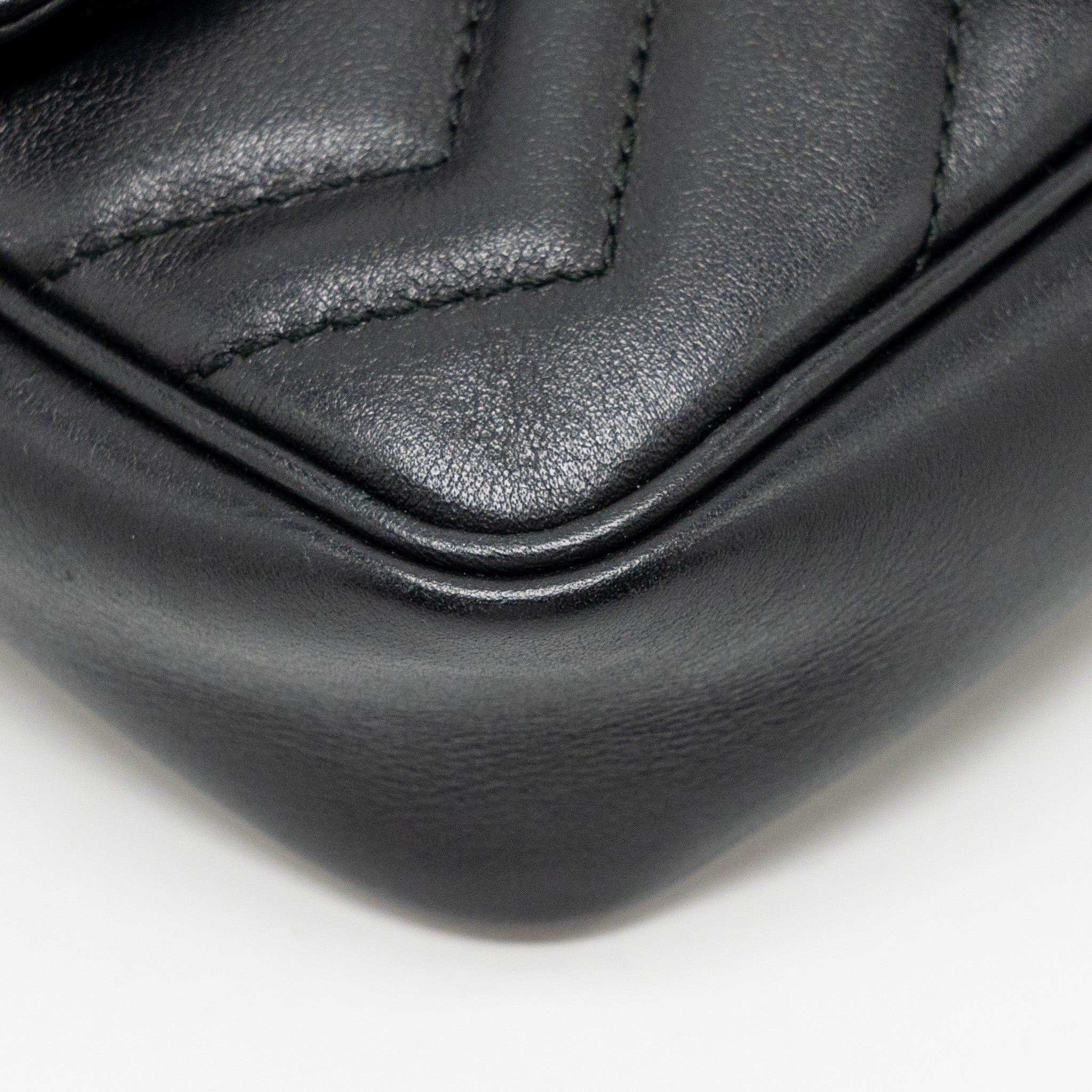 GUCCI MINI GG MARMONT CALFSKIN BLACK GHW