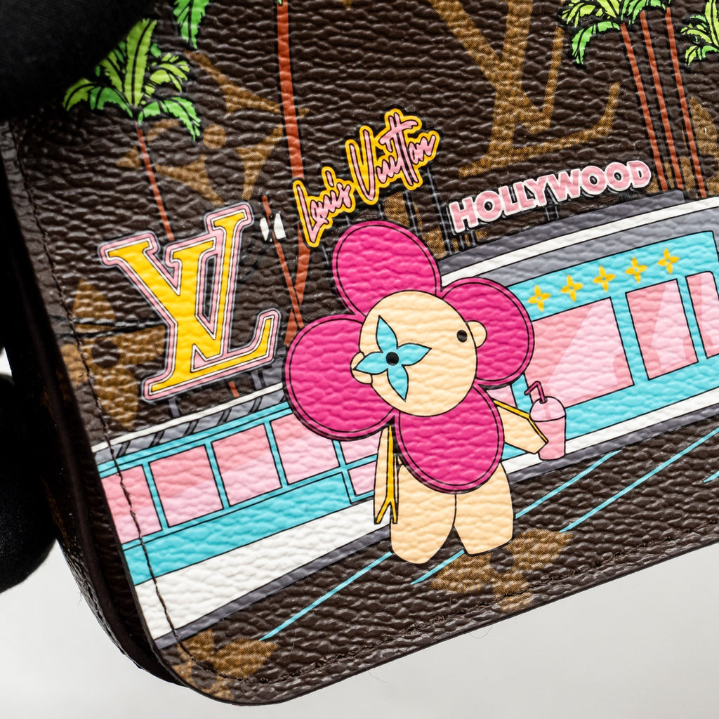 LOUIS VUITTON POCHETTE FELICIE LIMITED EDITION VIVIENNE MASCOT ON HOLLYWOOD DRIVE MONOGRAM CANVAS GHW