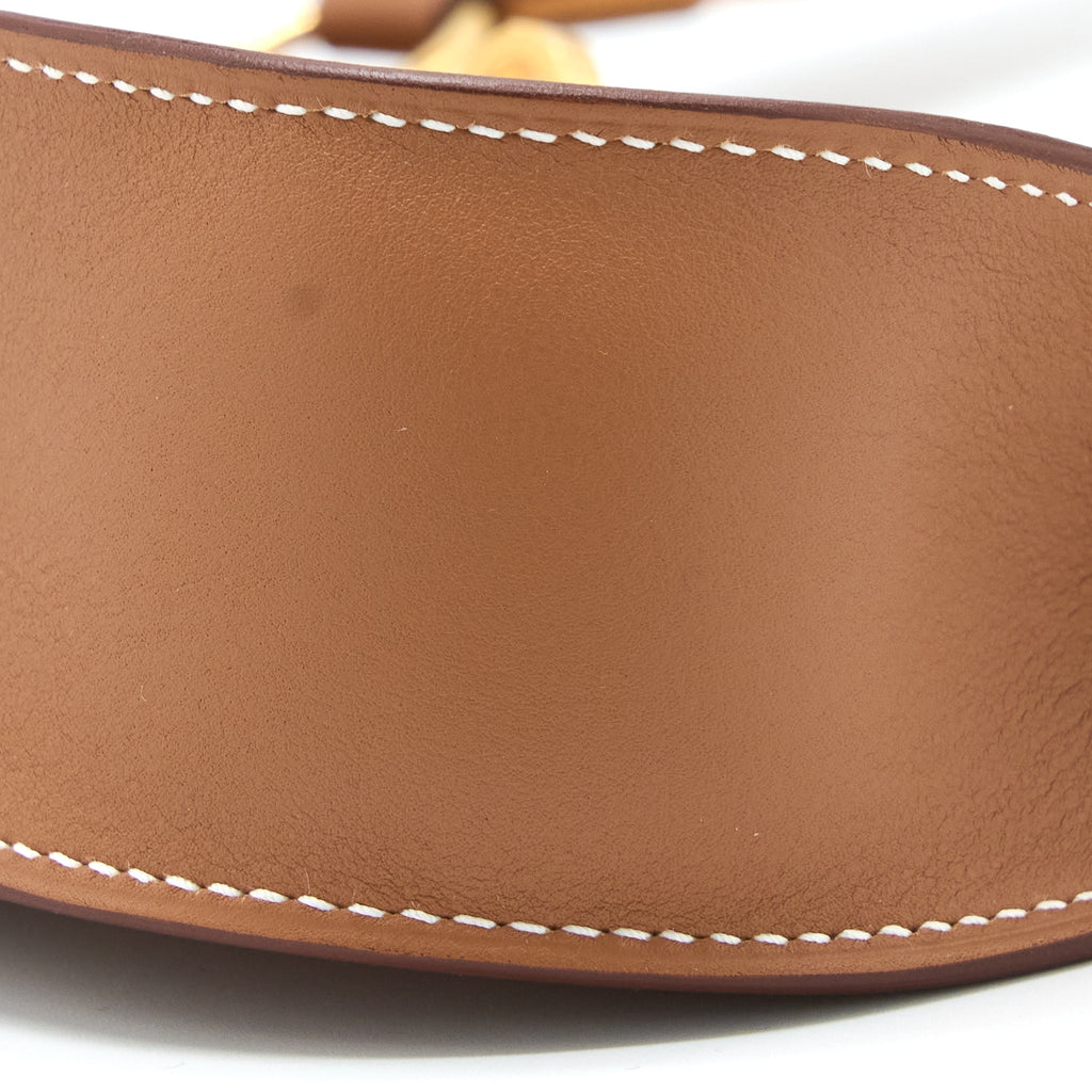 Hermes Mini Jypsiere Swift/Sangle Strap Gold/Gold-Blanc GHW