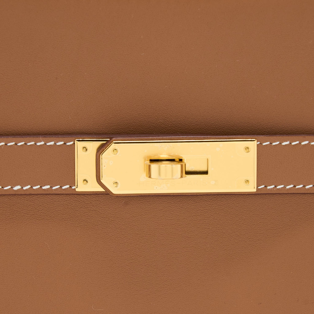 Hermes Mini Jypsiere Swift/Sangle Strap Gold/Gold-Blanc GHW