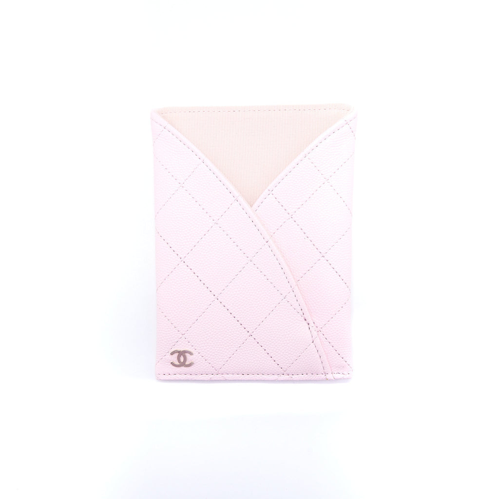CHANEL 2 IN 1 WALLET ON CHAIN CAVIAR LIGHT PINK LGHW