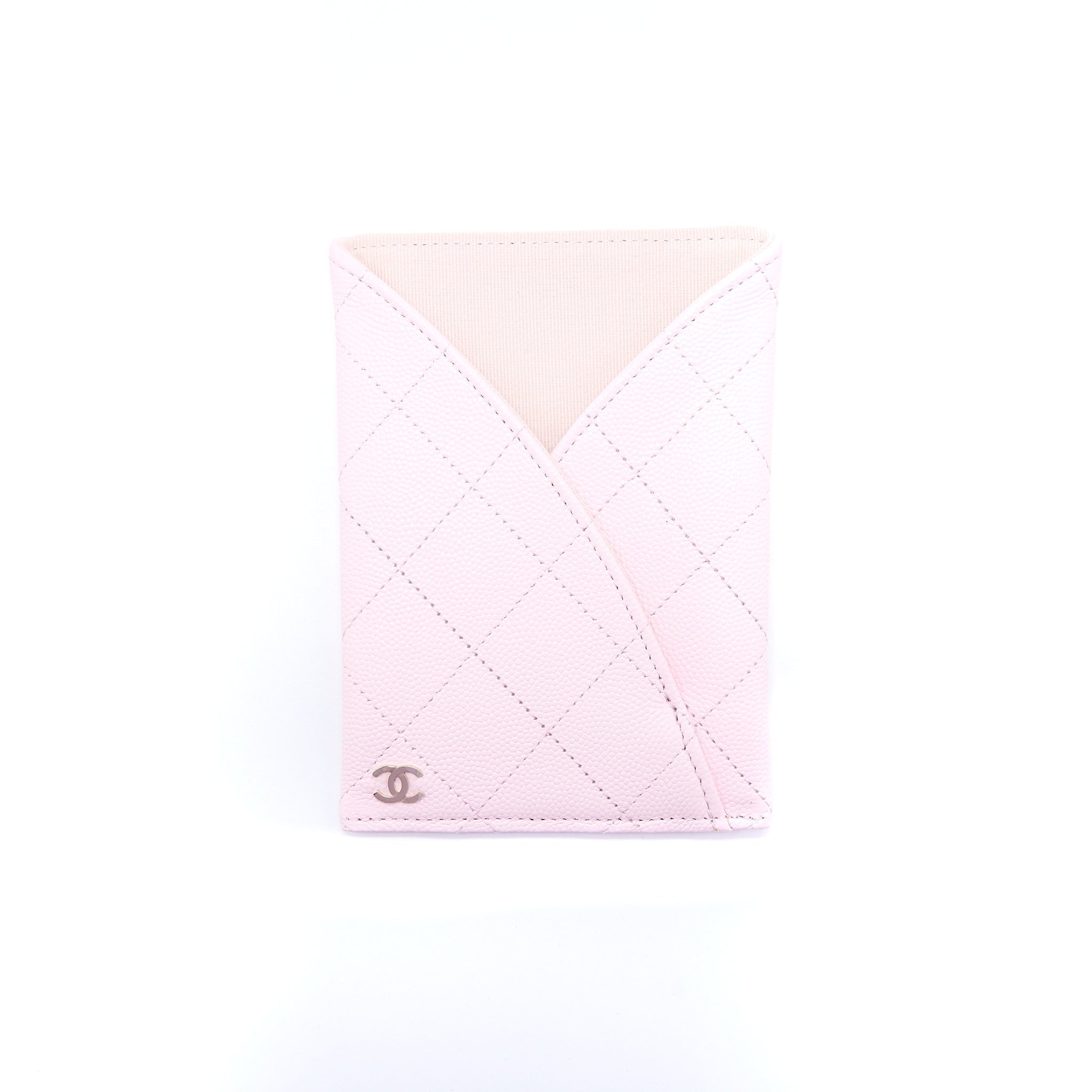 CHANEL 2 IN 1 WALLET ON CHAIN CAVIAR LIGHT PINK LGHW