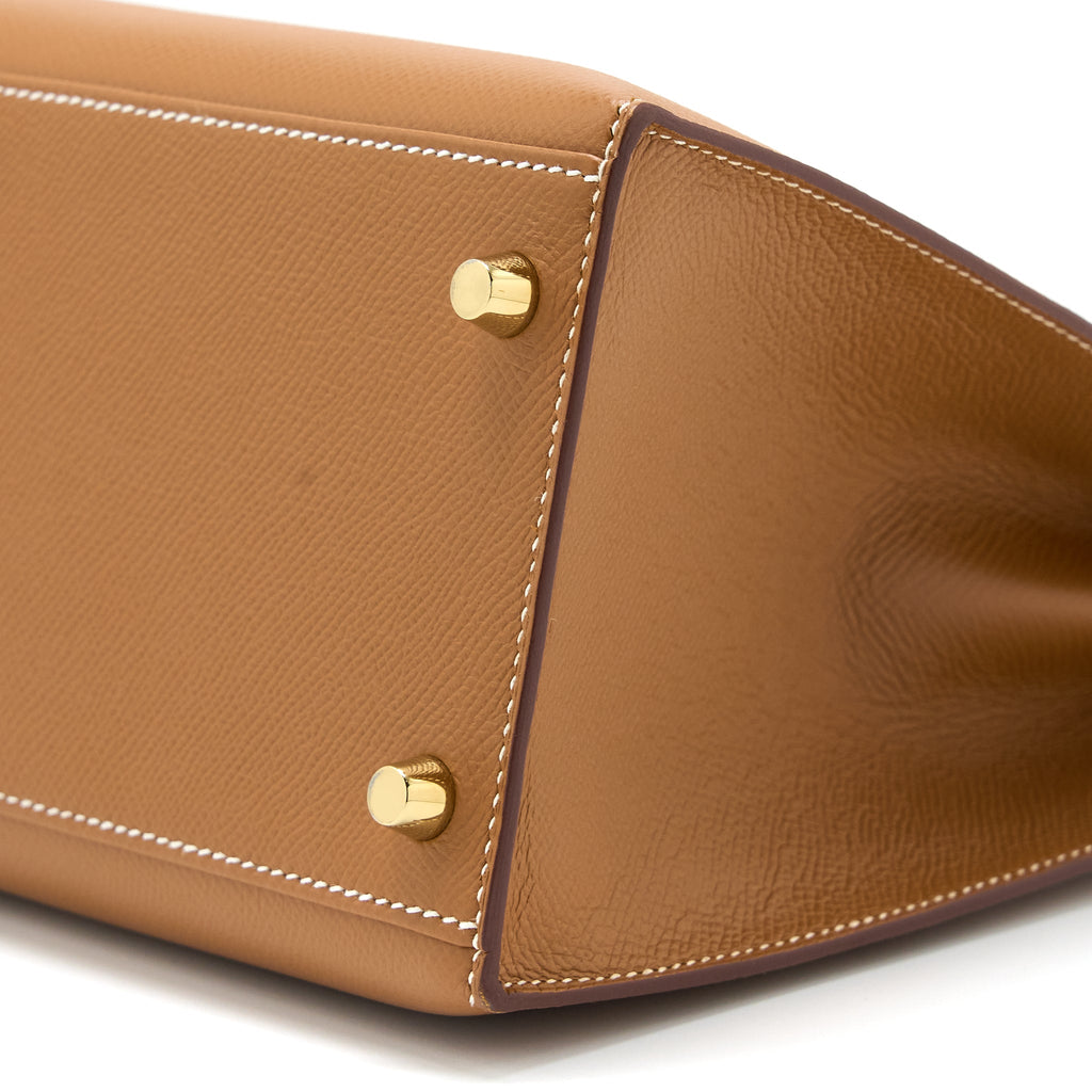 HERMES KELLY 28 EPSOM GOLD GHW
