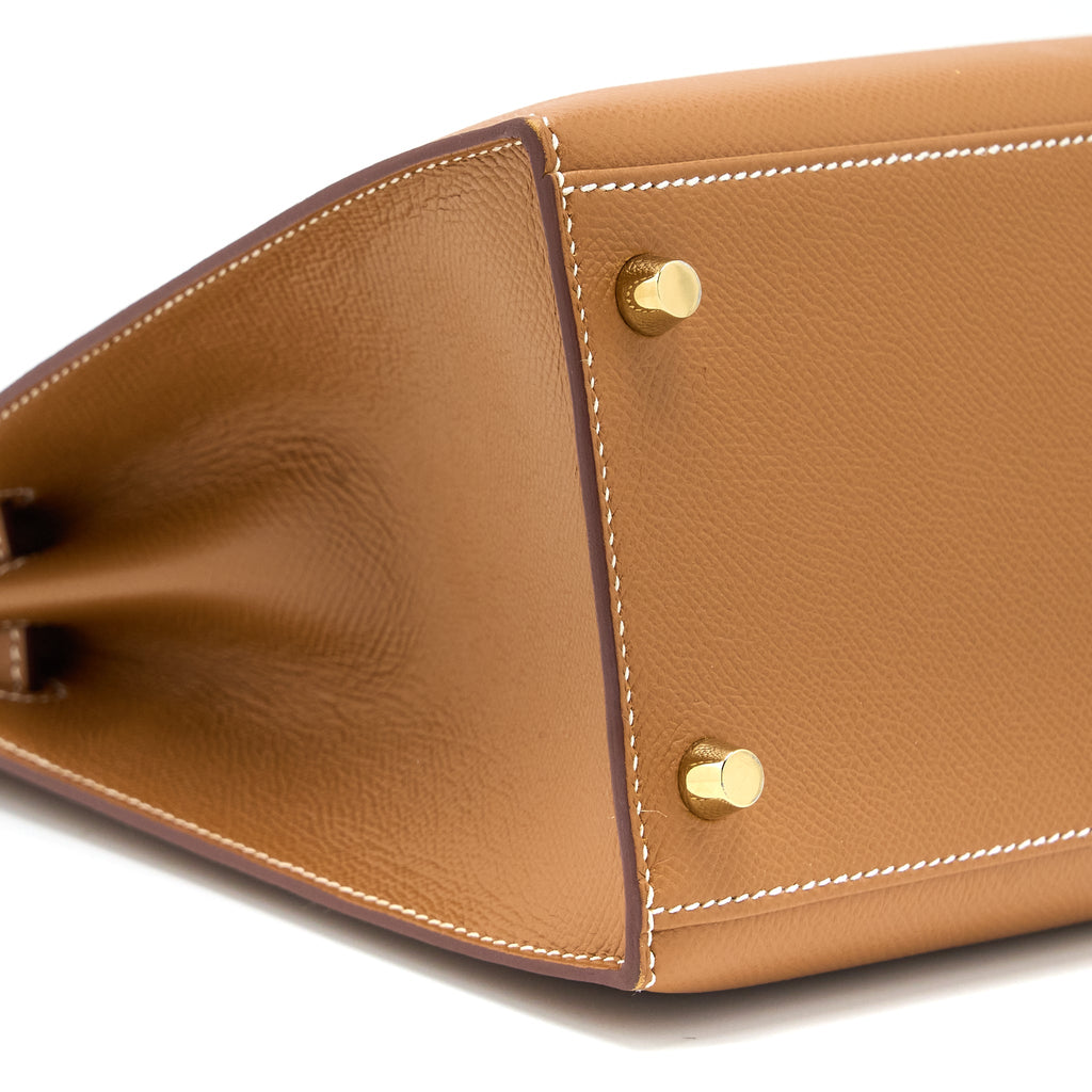 HERMES KELLY 28 EPSOM GOLD GHW