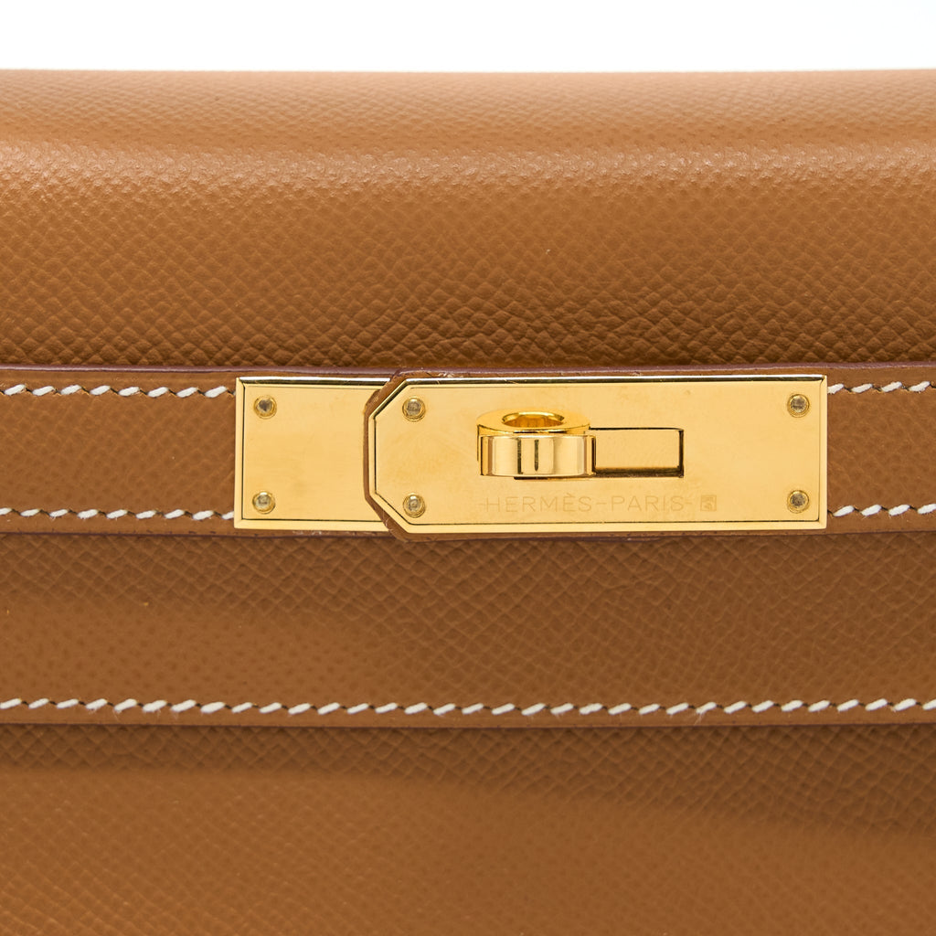 HERMES KELLY 28 EPSOM GOLD GHW