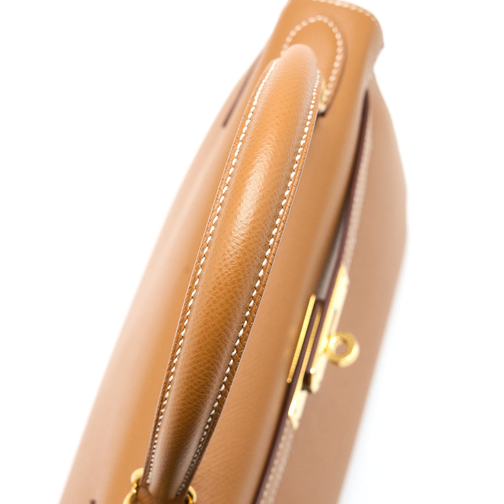 HERMES KELLY 28 EPSOM GOLD GHW