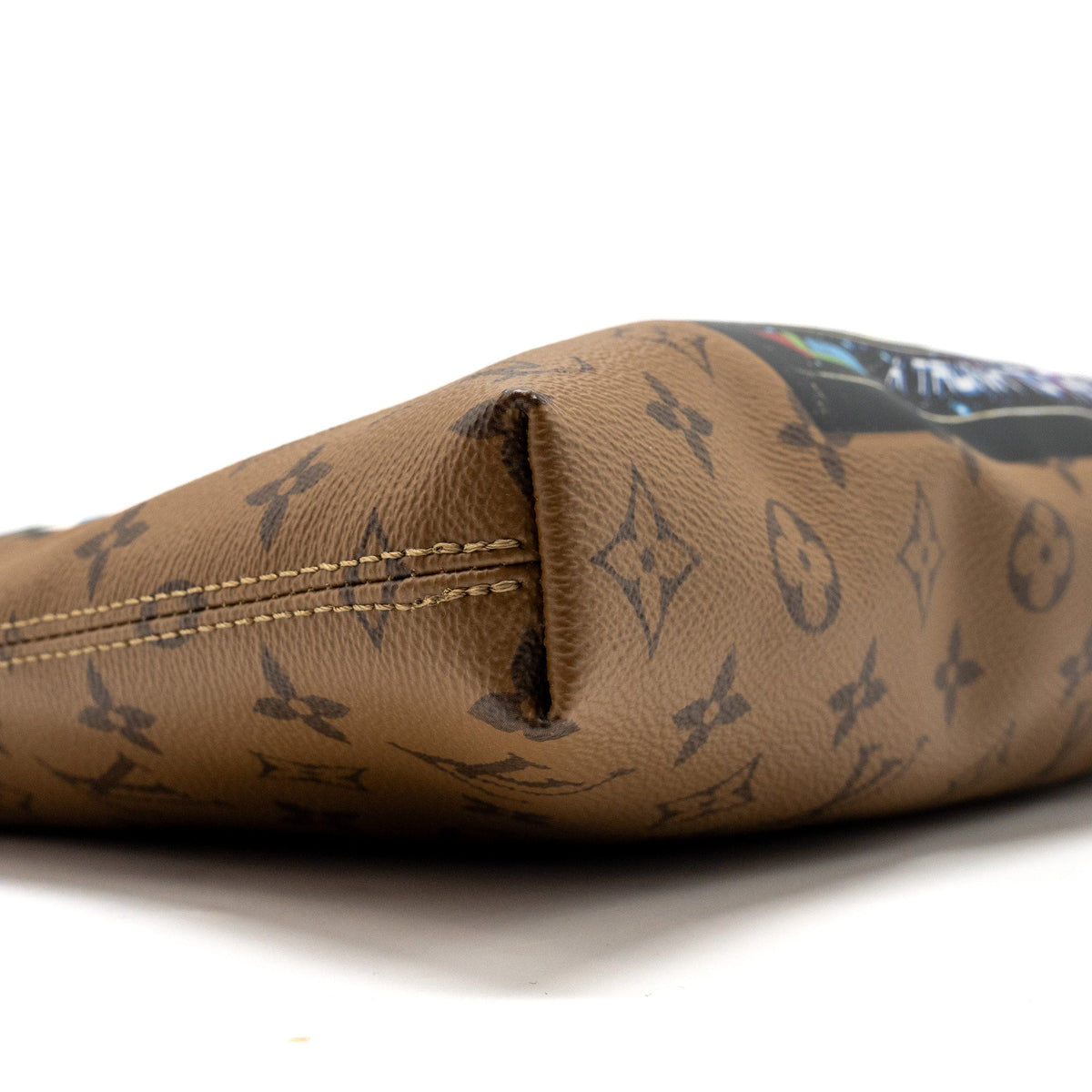LOUIS VUITTON CARRY IT TOTE MONOGRAM REVERSE CANVAS WITH PRINT GHW