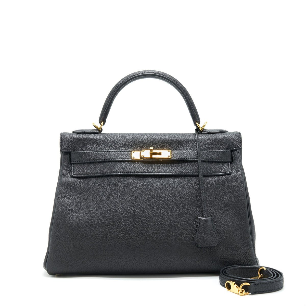 Hermes Kelly 32 Togo black GHW