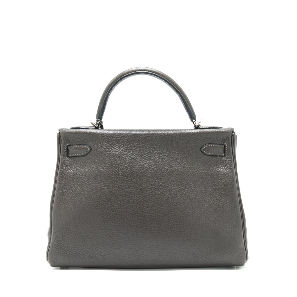 Hermes Kelly 32 Dark Grey SHW