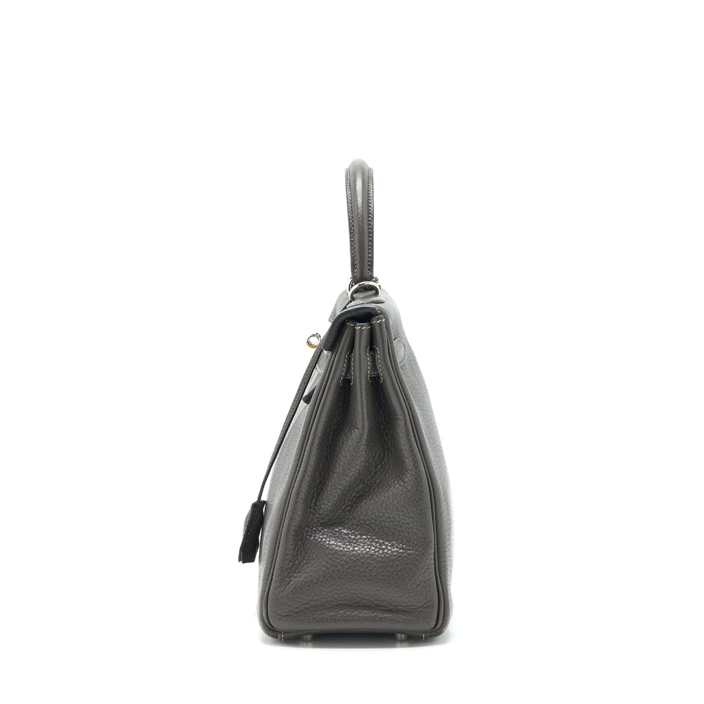 Hermes Kelly 32 Dark Grey SHW