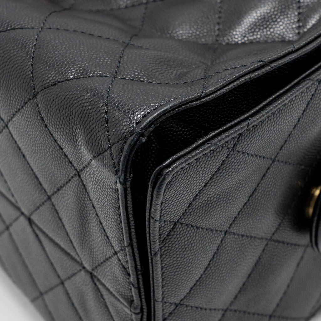 Chanel Medium 25 Bag Caviar Black GHW (Microchip)