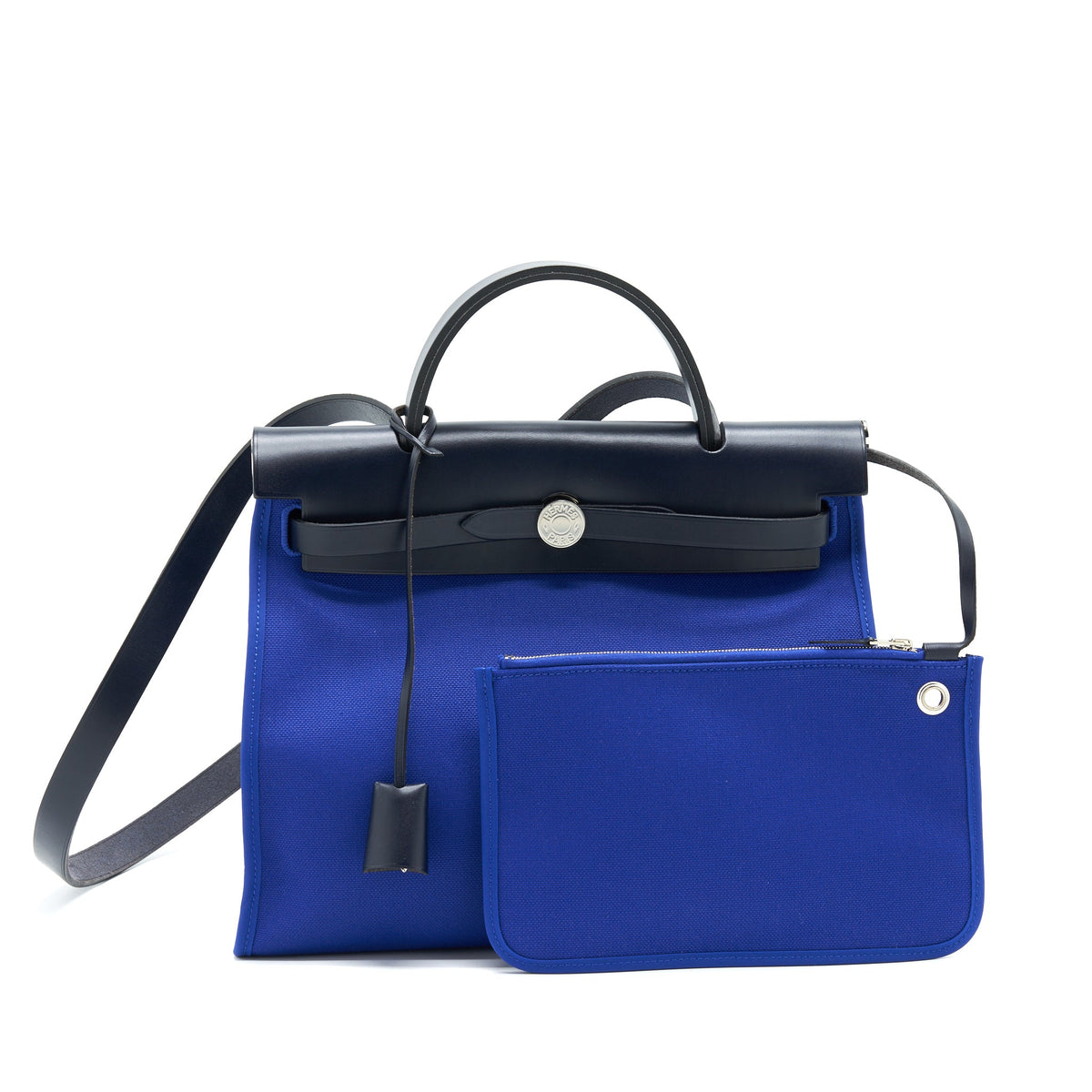 Hermes Herbag 31 Electrique Blue SHW