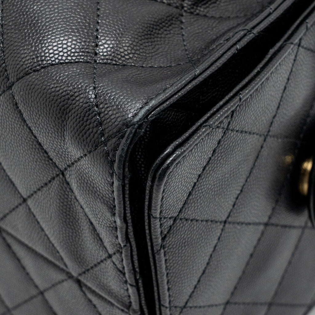Chanel Medium 25 Bag Caviar Black GHW (Microchip)