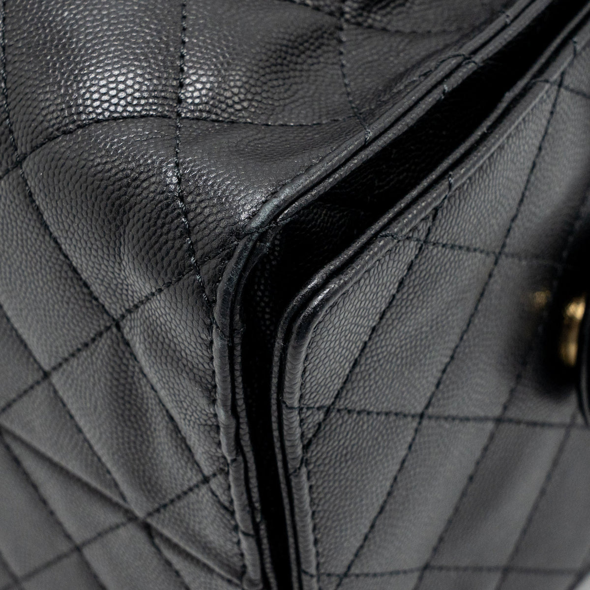 Chanel Medium 25 Bag Caviar Black GHW (Microchip)