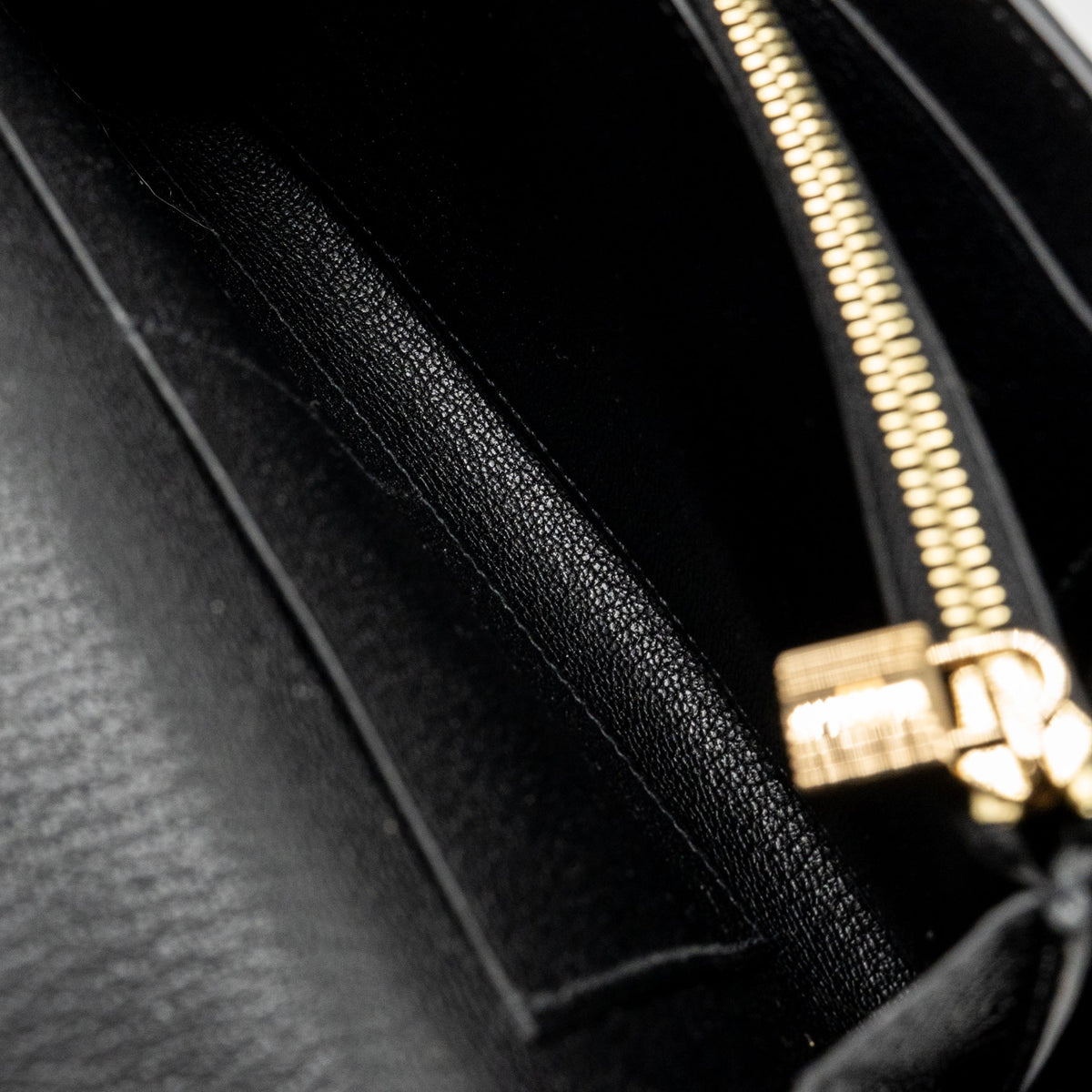 Hermes kelly to go lizard niloticus lisse black GHW