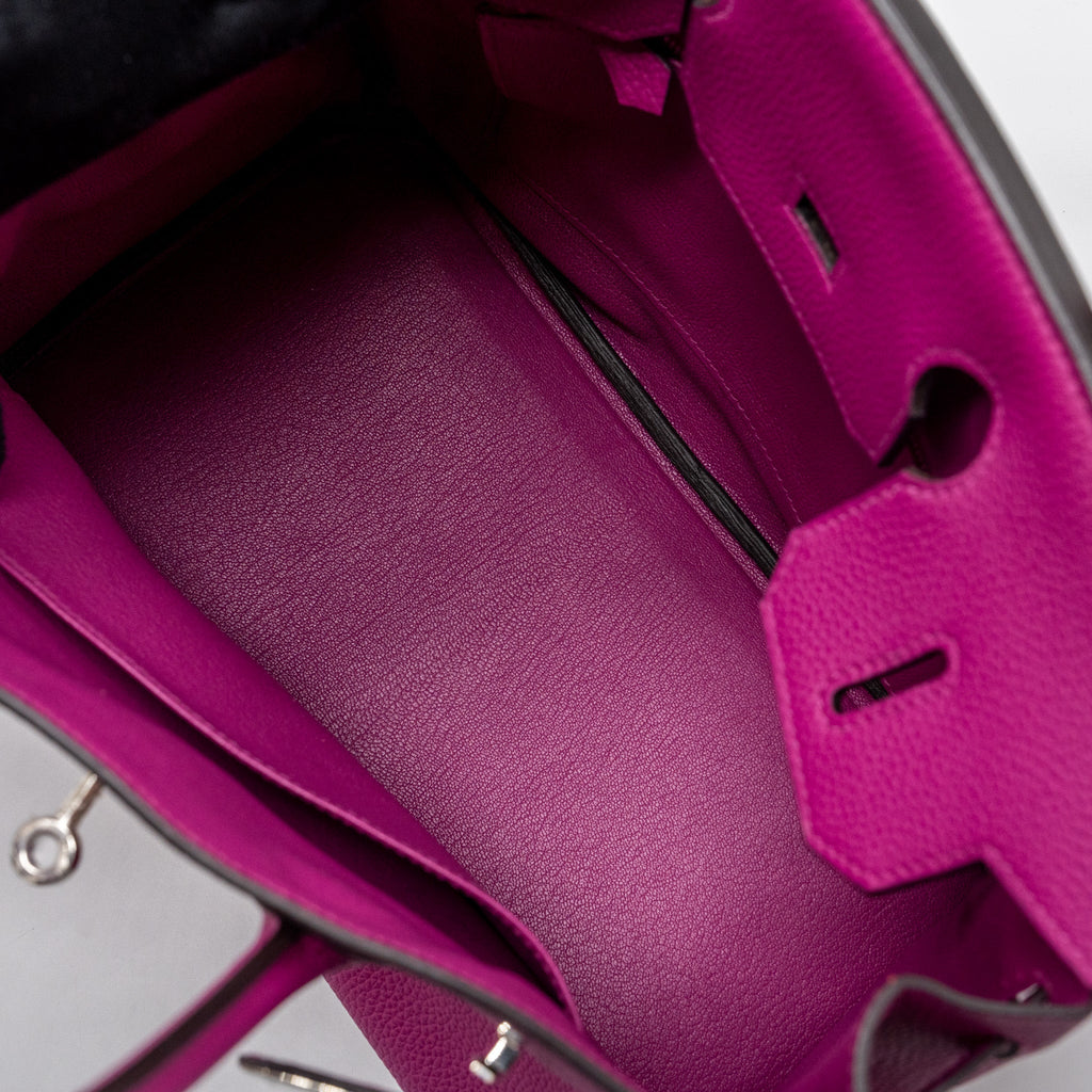HERMES BIRKIN 30 TOGO ROSE POURPRE SHW