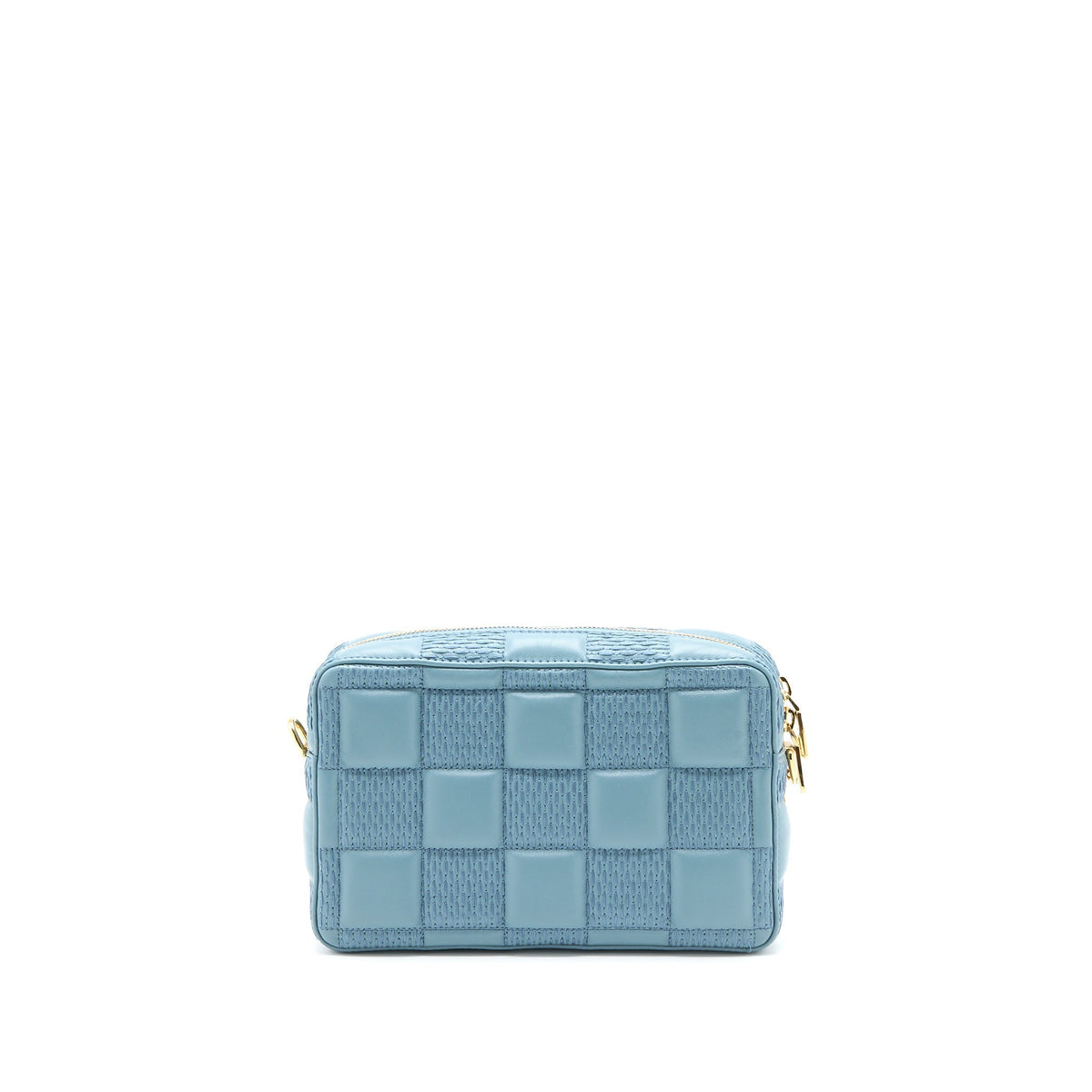 LOUIS VUITTON TROCA PM DAMIER QUILT LAMBSKIN LIGHT BLUE GHW (NEW VERSION)