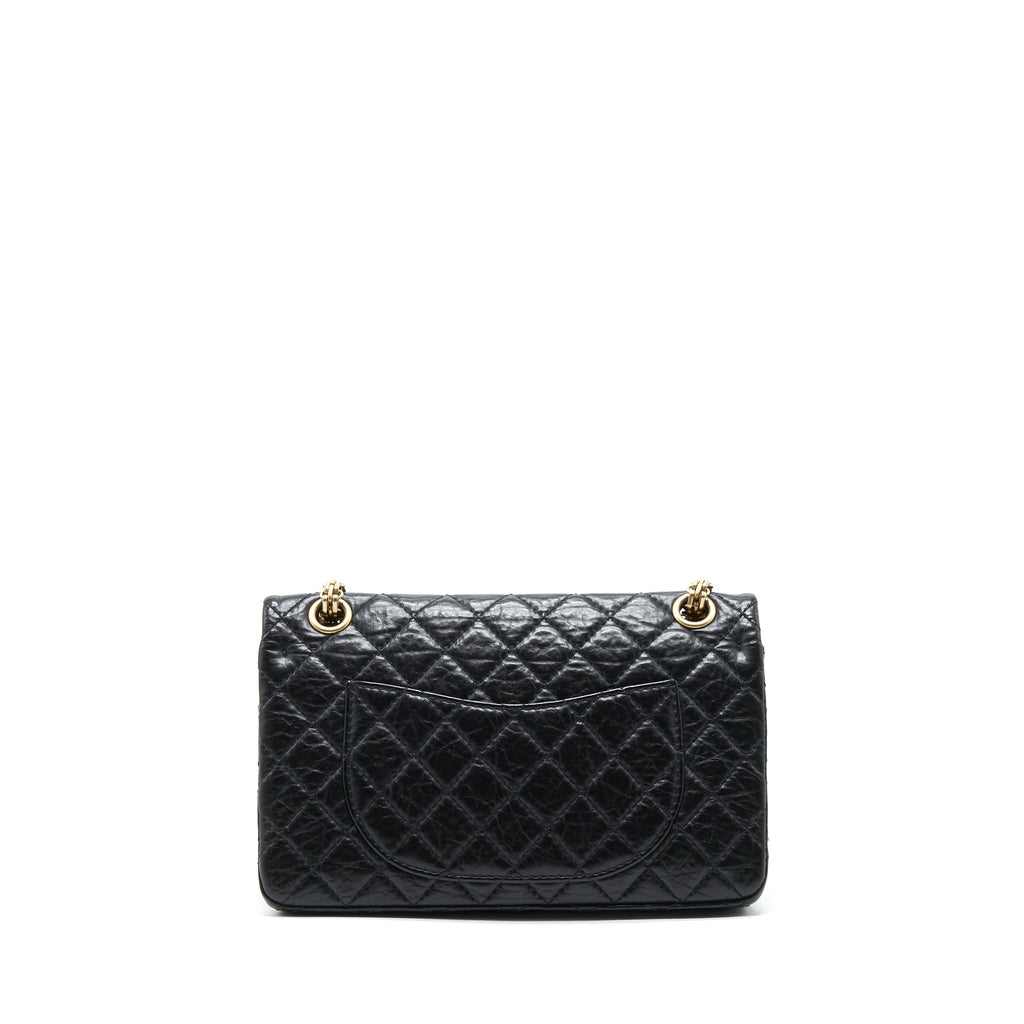 CHANEL SMALL REISSUE 2.55 HANDBAG BLACK GHW