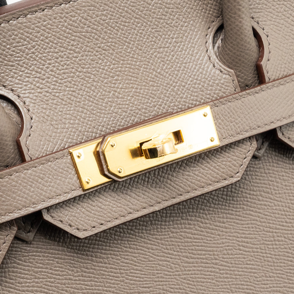HERMES BIRKIN 30 SELLIER EPSOM GRIS ETAIN GHW