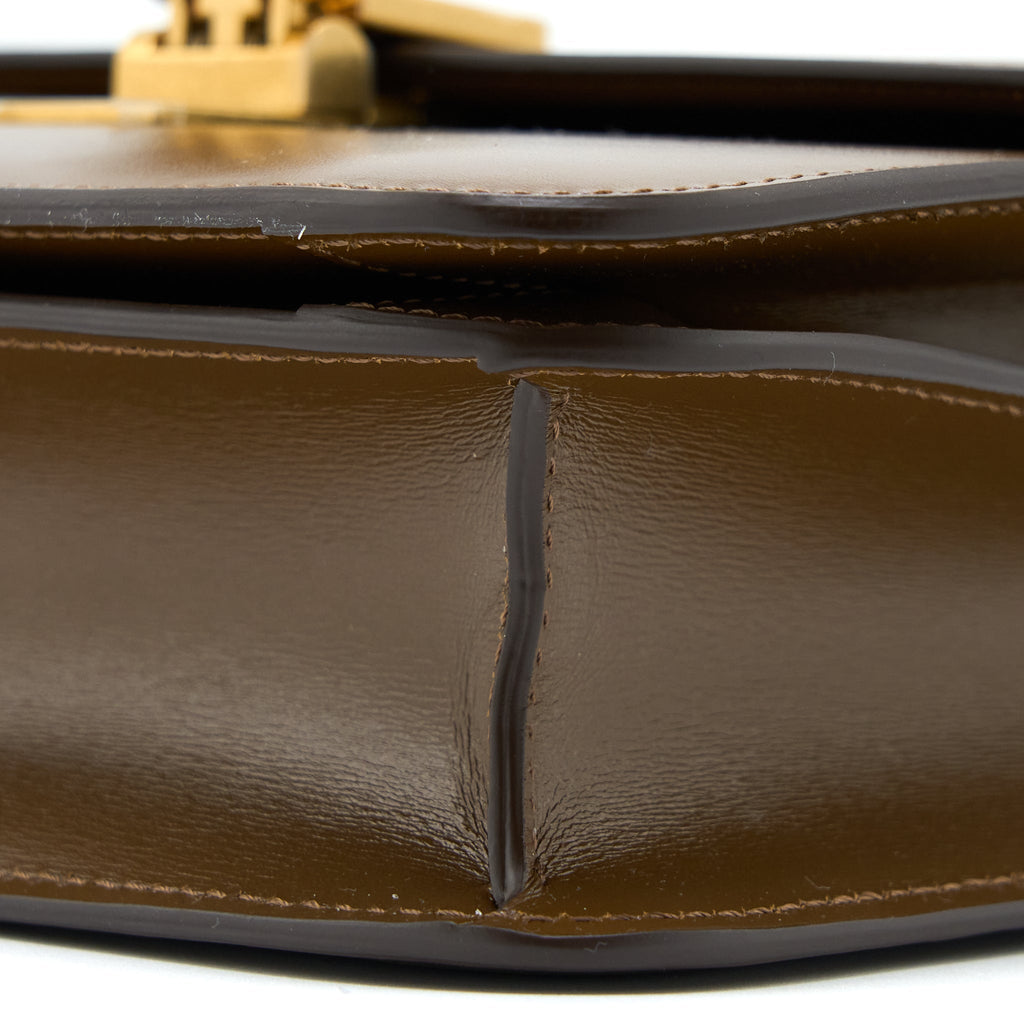 CELINE TEEN CLASSIC BAG IN BOX CALFSKIN CAMEL GHW