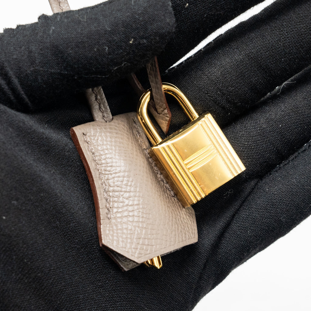 HERMES BIRKIN 30 SELLIER EPSOM GRIS ETAIN GHW