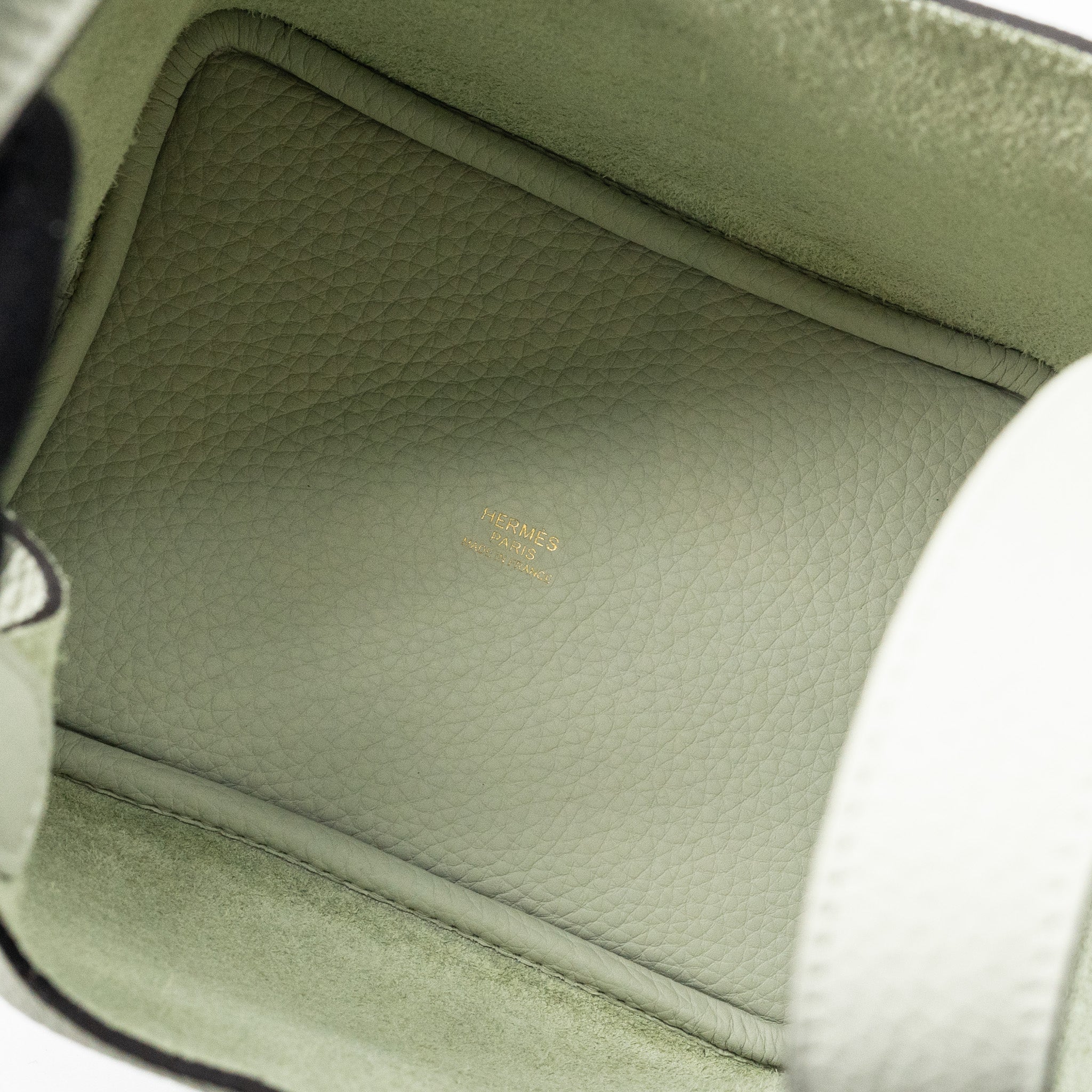 HERMES PICOTIN 18 LOCK BAG CLEMENCE GRIS NEVE GHW