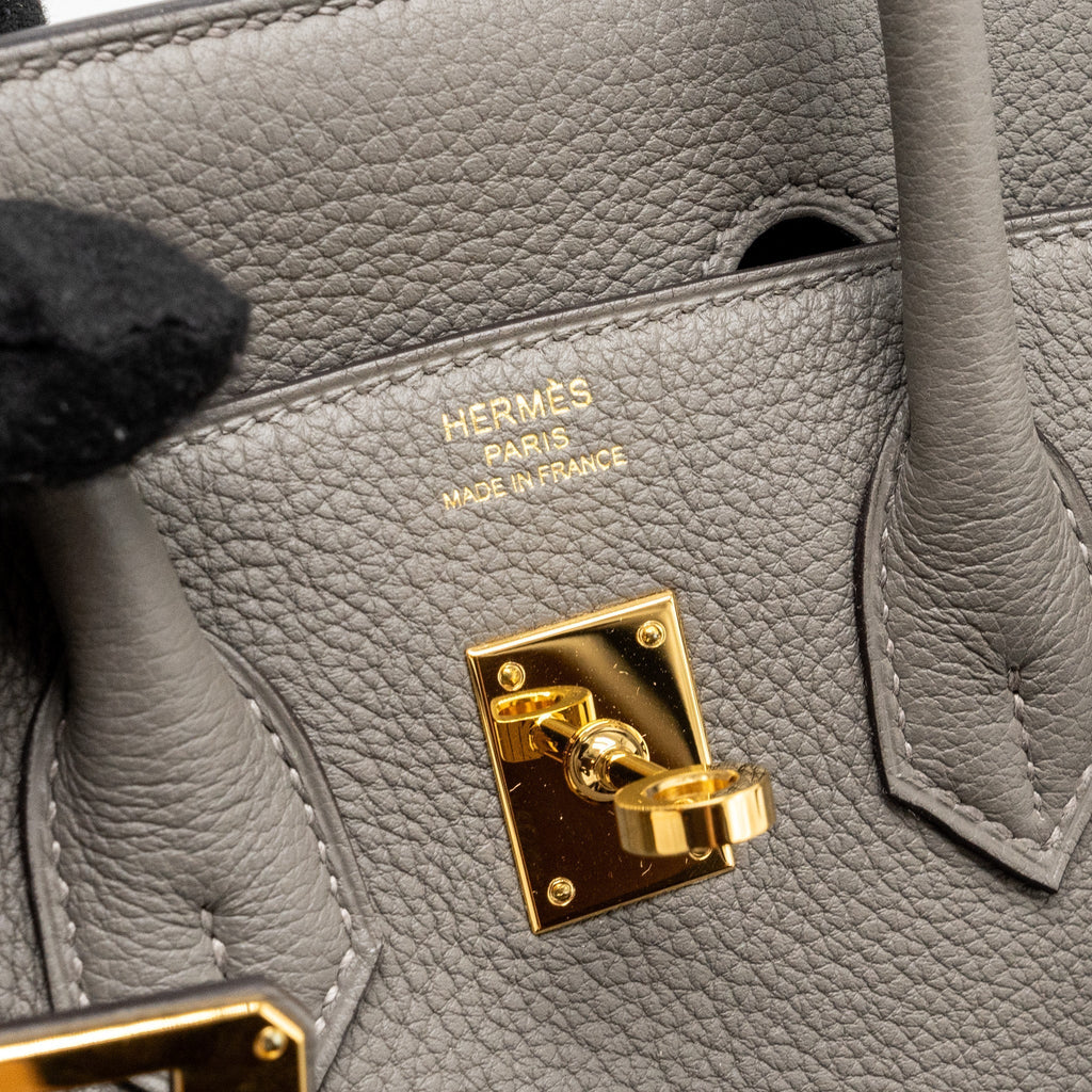 HERMES BIRKIN 25 TOGO GRIS MEYER GHW