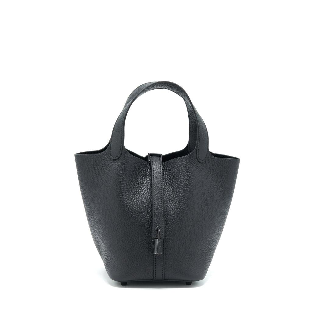 Hermes Picotin 18 Lock Bag So Black